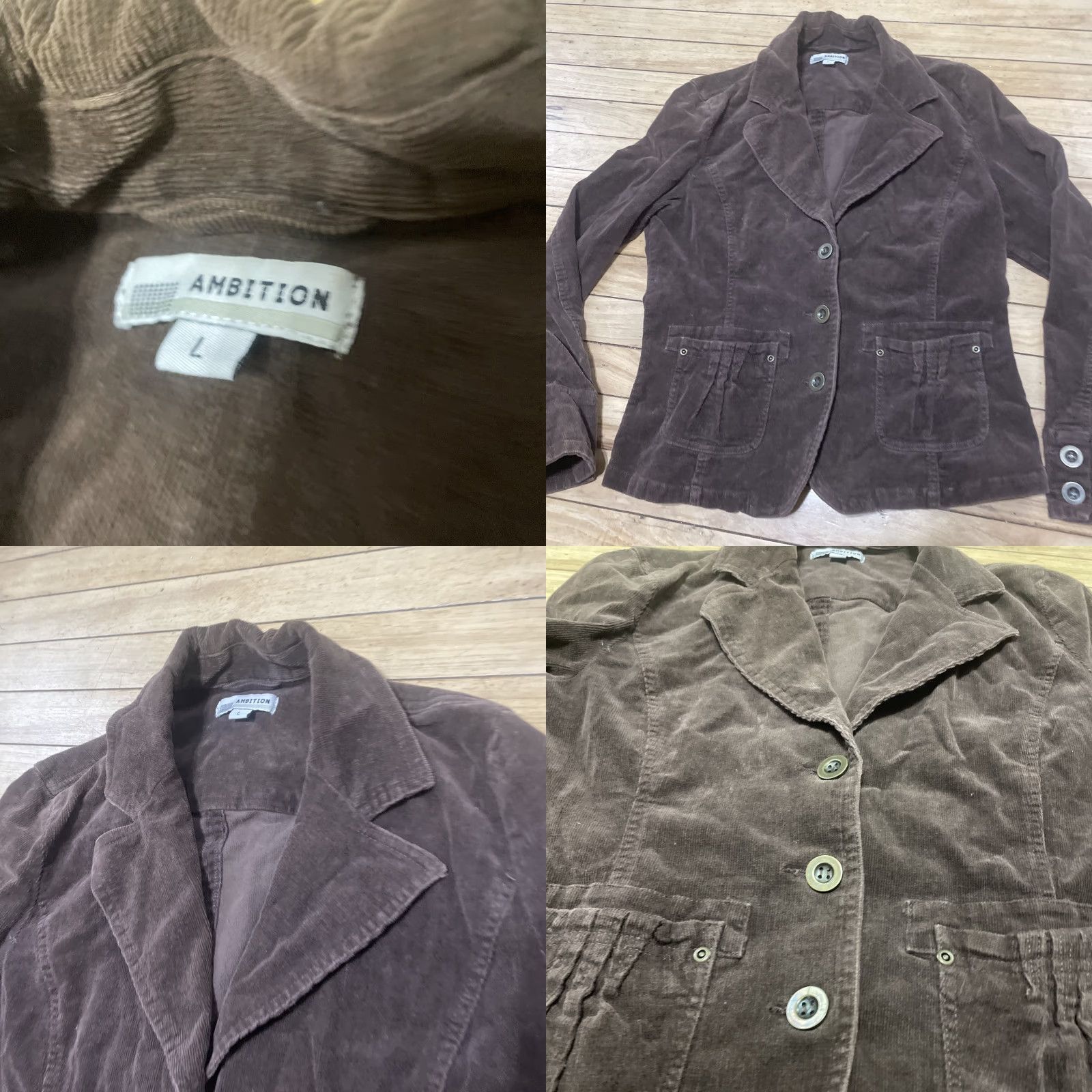 Vintage VINTAGE Ambition 90s Y2k Streetwear Corduroy Jacket Women L Brown Western Pockets Size L / US 10 / IT 46 - 10 Thumbnail