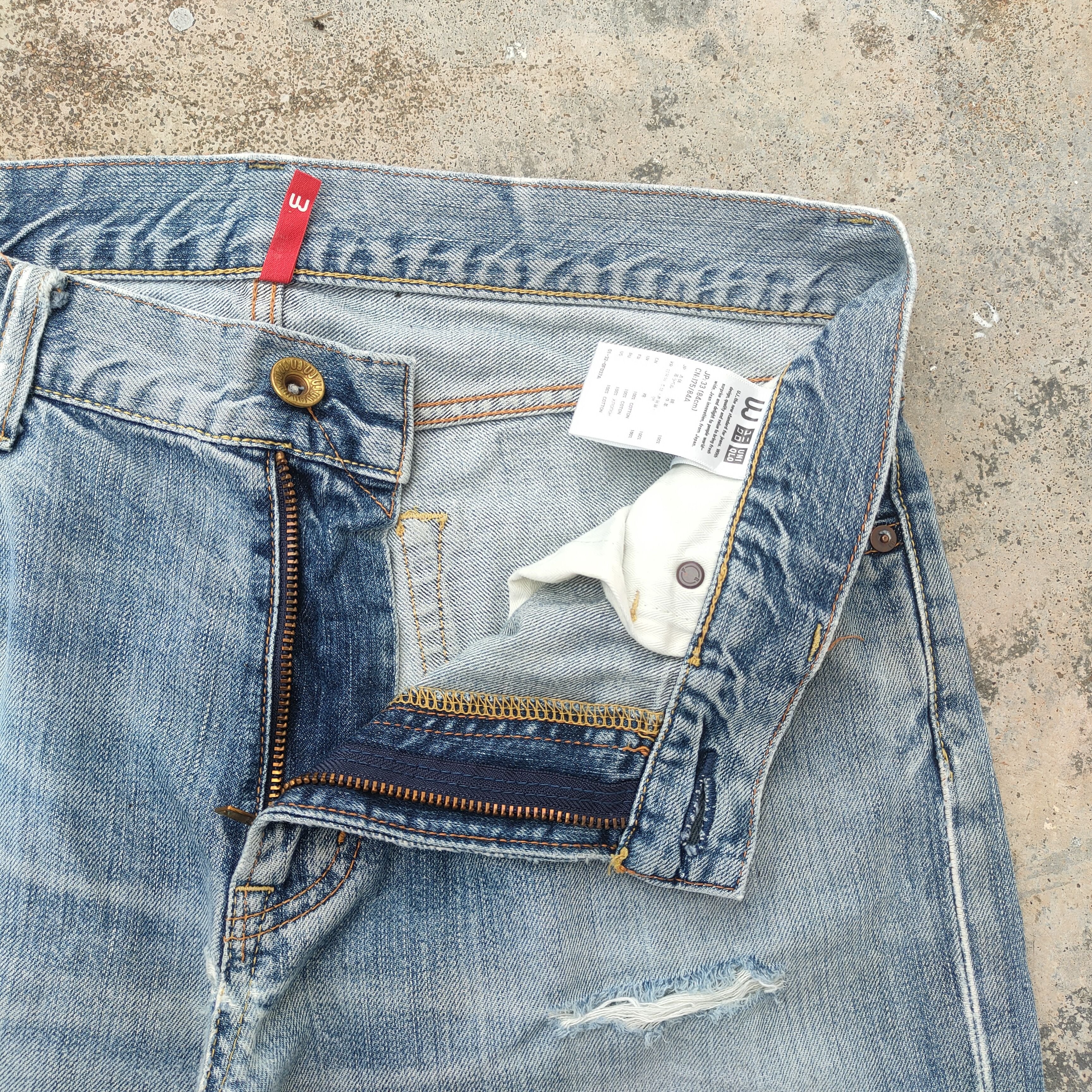 Japanese Brand VINTAGE JAPANESE S002 RIPPED FADED JEANS DENIM PANTS Size US 34 / EU 50 - 5 Thumbnail