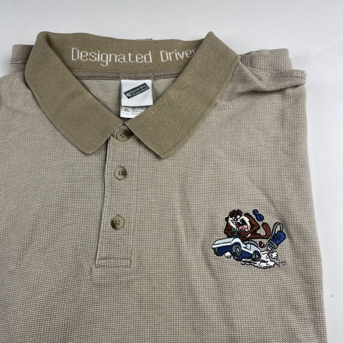 Warner Bros Lot Of 2 VTG Warner Bros Marvin Martian & Taz Polo Shirt XL Size US XL / EU 56 / 4 - 2 Thumbnail