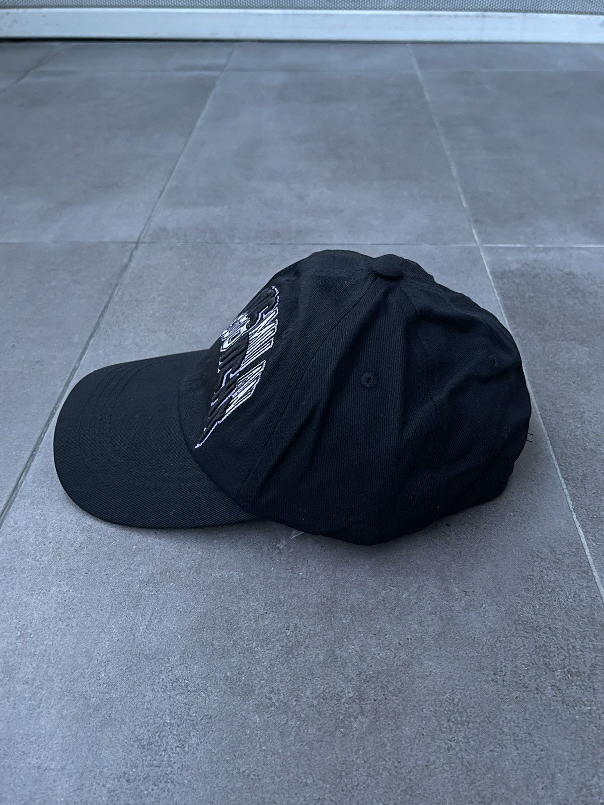 GCDS !DS! SS23 GCDS Logo College Black Baseball Cap Size ONE SIZE - 5 Thumbnail