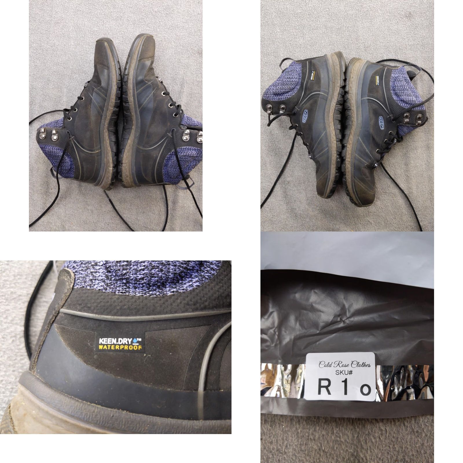 KEEN Keen Hiking Boots Womens 8.5 39 Black KEEN.DRY Waterproof Ankle Outdoor Trail Boots Woman East Size US 9 / IT 39 - 8 Thumbnail