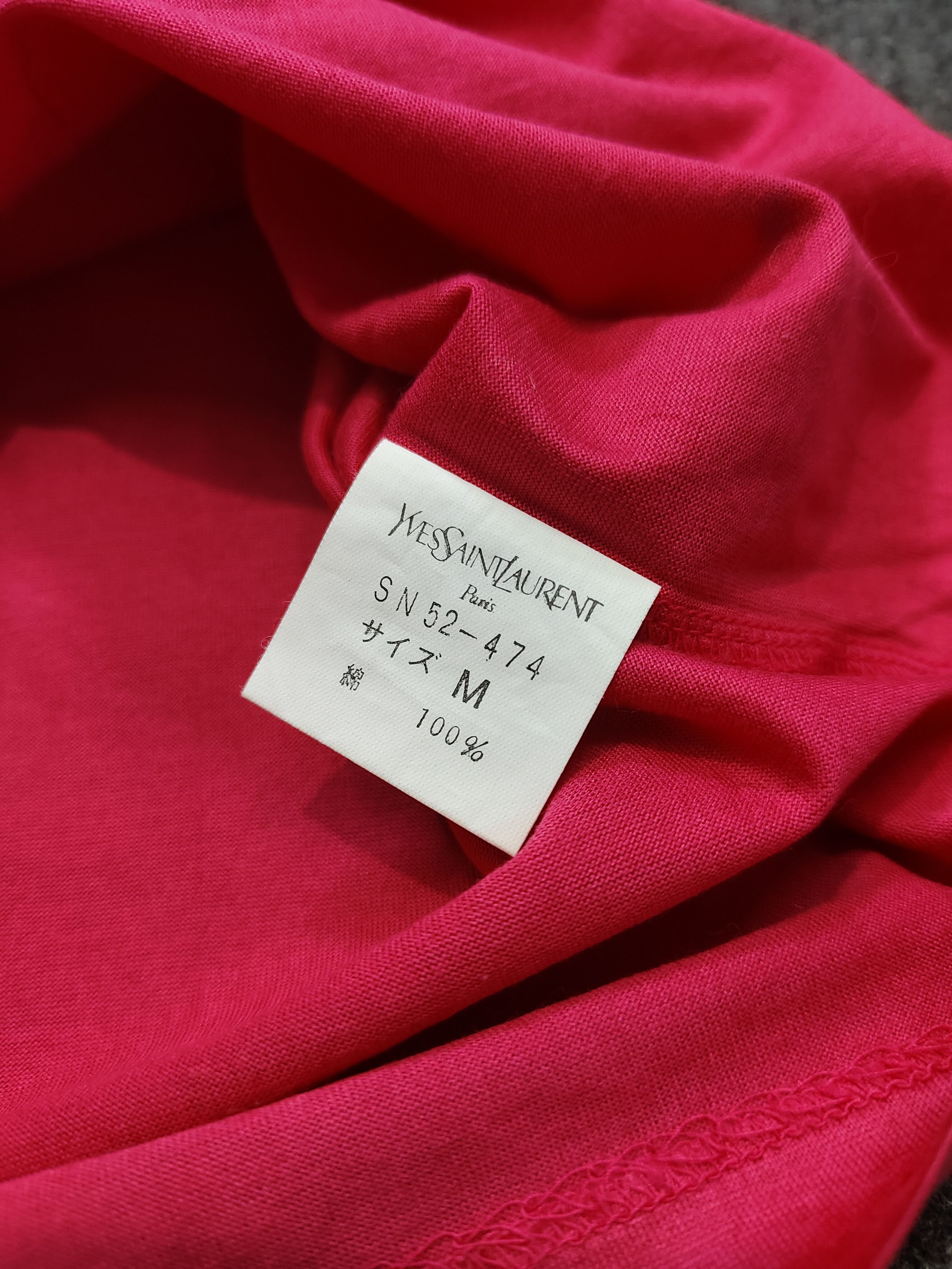 Yves Saint Laurent 90s YSL- Parisian Glam Retro Shiny Minimal Elegant Blouse Size M / US 6-8 / IT 42-44 - 9 Thumbnail