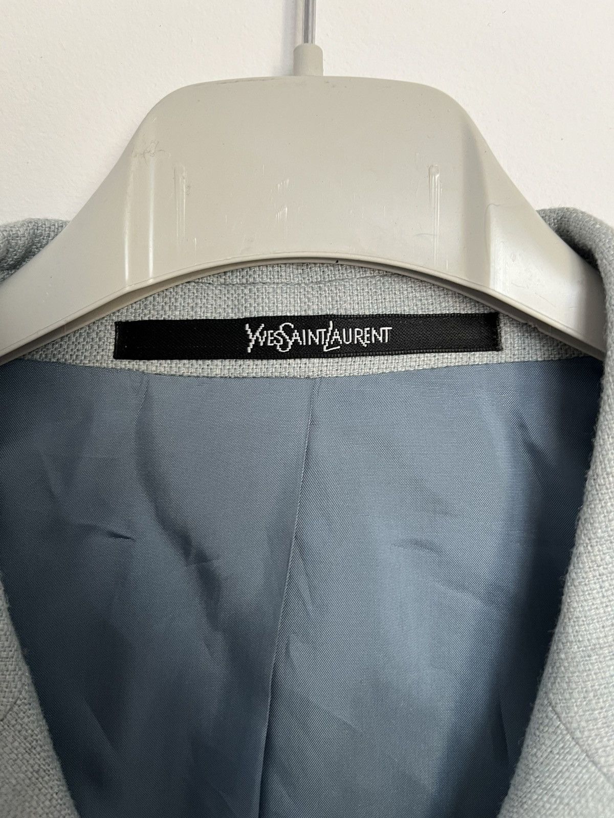 Yves Saint Laurent Vintage Yves Saint Laurent Pour Homme Silk & Wool Blazer Size 48R - 7 Thumbnail
