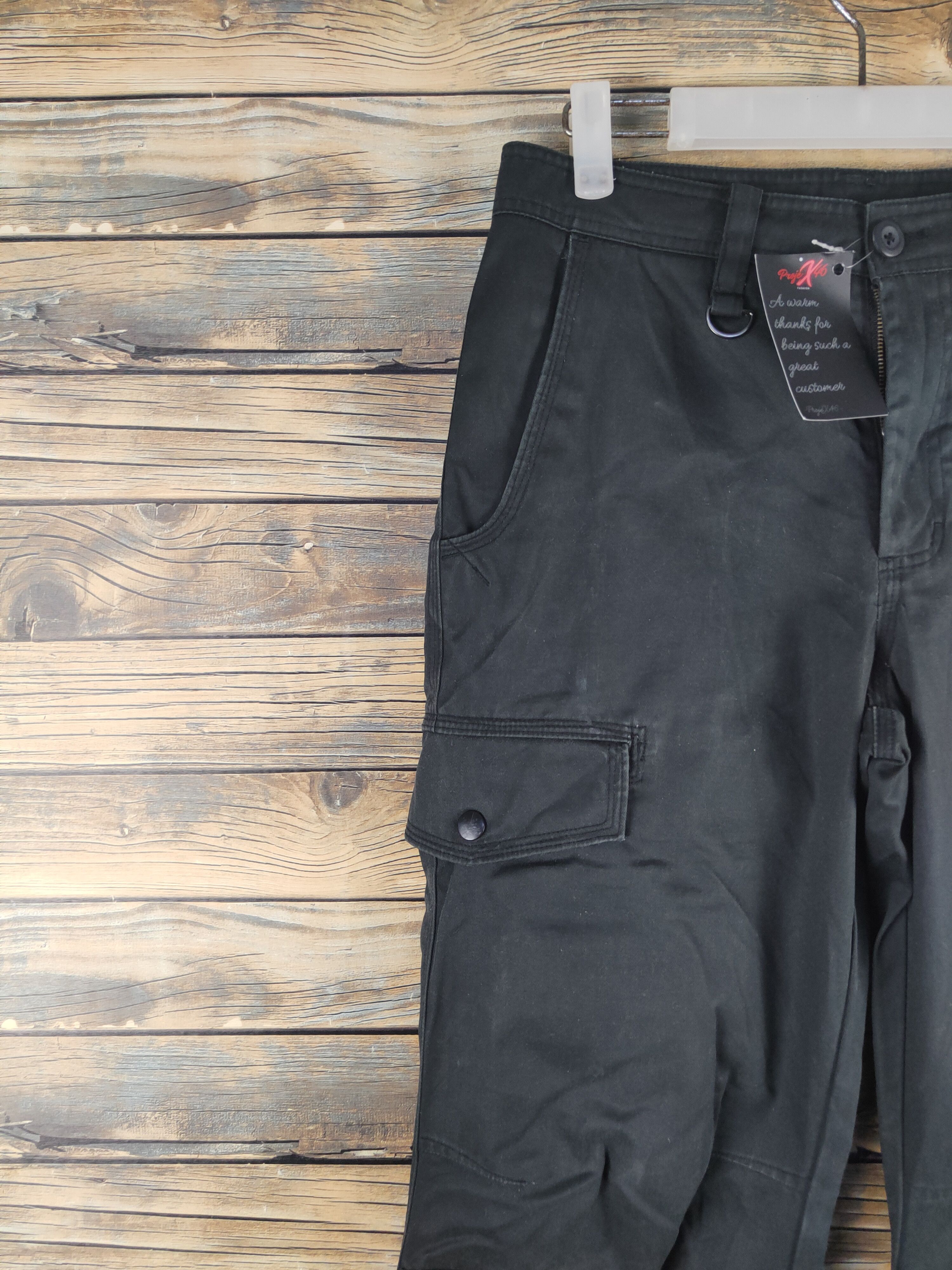 Nike DLL Nike Black Multipocket Utility Cargo Pants #5030T Size US 28 / EU 44 - 3 Thumbnail