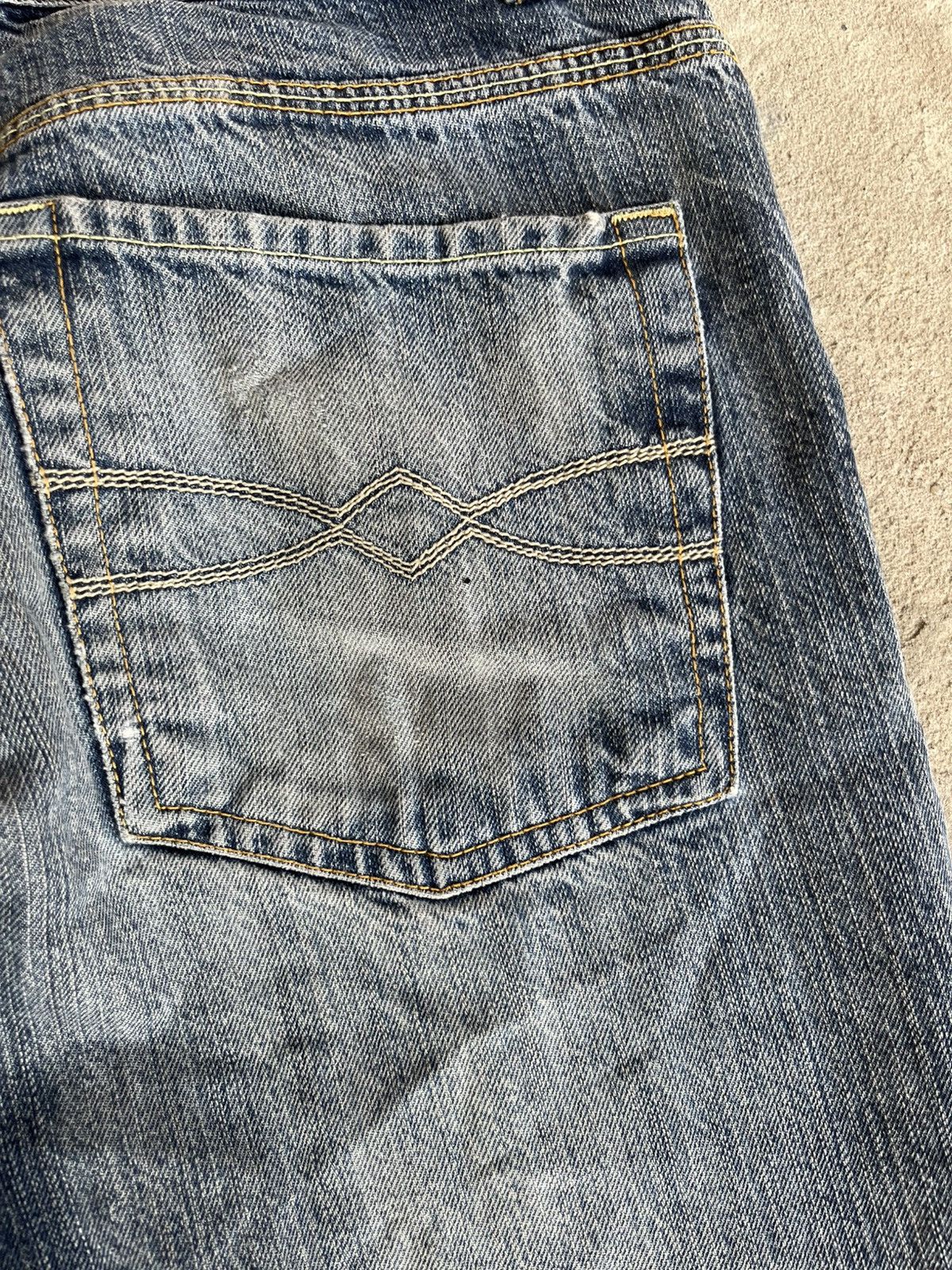 If Six Was Nine × Japanese Brand × Le Grande Bleu (L.G.B.) Faded Thrashed Crash Denim Pants Jeans like Rick Owens Y2K Size US 33 - 20 Thumbnail