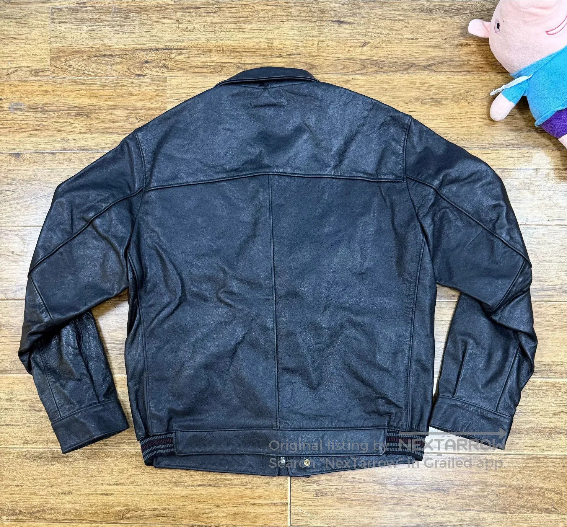 Lewis Leathers D. Lewis Men's Leather Flight Jacket. Size US M / EU 48-50 / 2 - 2 Thumbnail