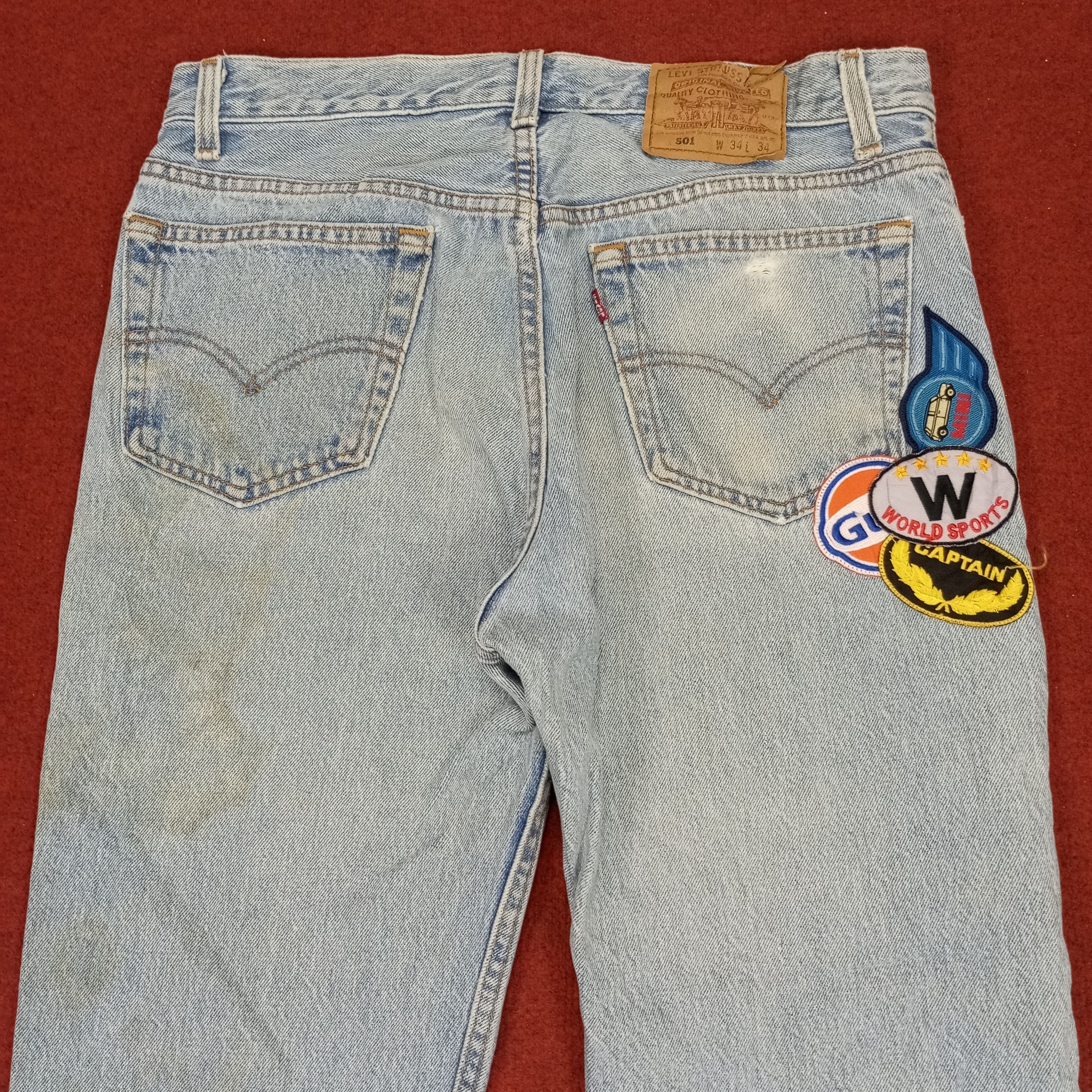 Levi's × Vintage Levis Fashion Style Custom Design Distressed Jeans Size US 33 - 5 Thumbnail