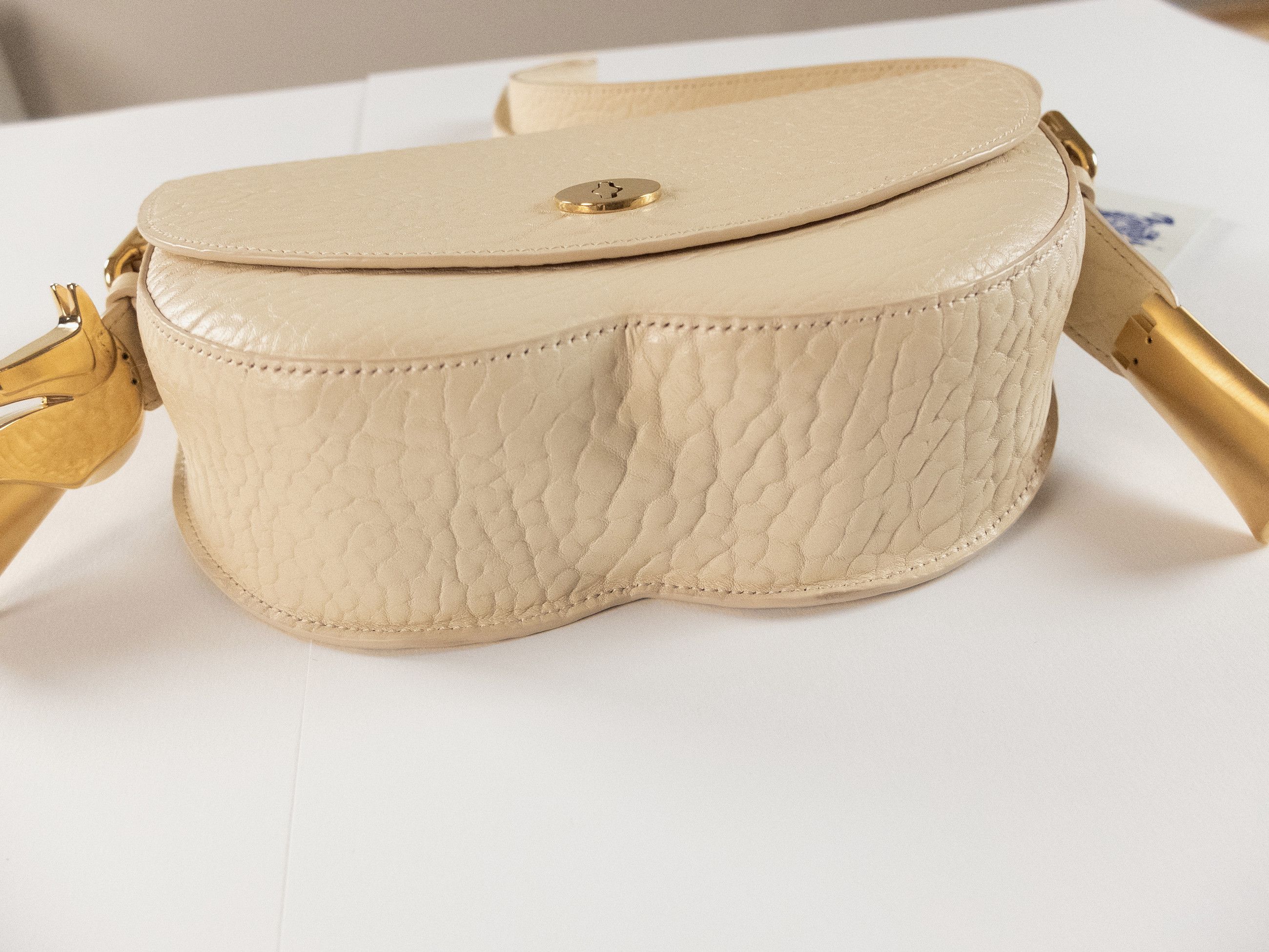 Burberry BURBERRY Chess small ecru leather crossbody bag Daniel Lee Size ONE SIZE - 14 Thumbnail