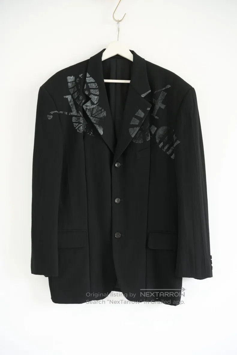 Comme des Garcons Comme Des Garcons Size L 95aw digital print suit with numbe Size 40R - 1 Thumbnail