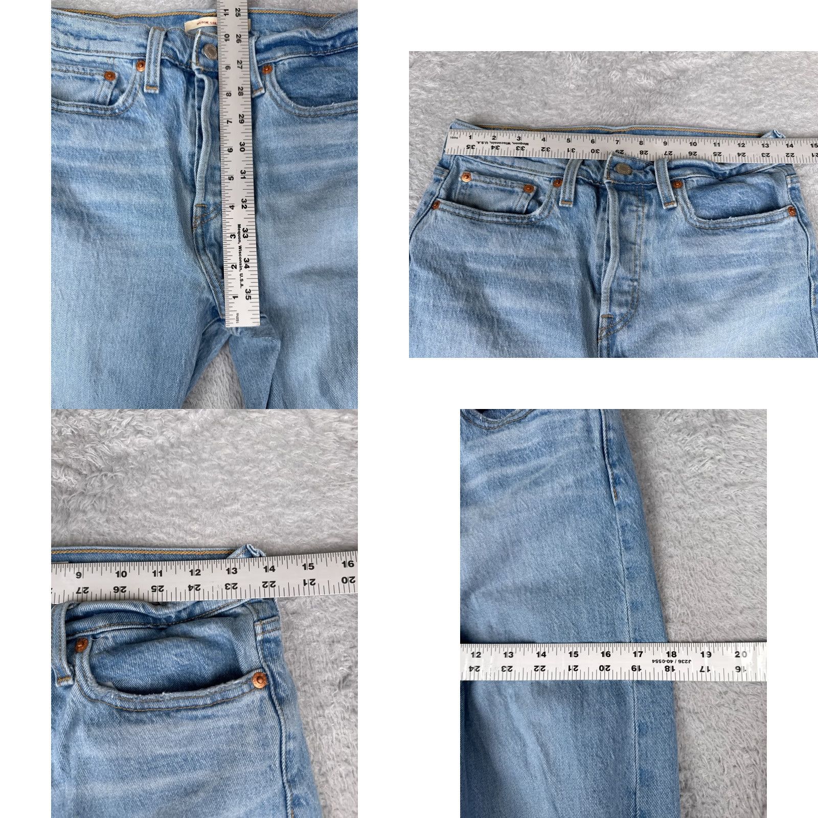 Levi's Levi's Jeans Womens 28 Blue Denim Wedgie Straight Distressed 28x26 Vintage No Size 28" / US 6 / IT 42 - 9 Thumbnail