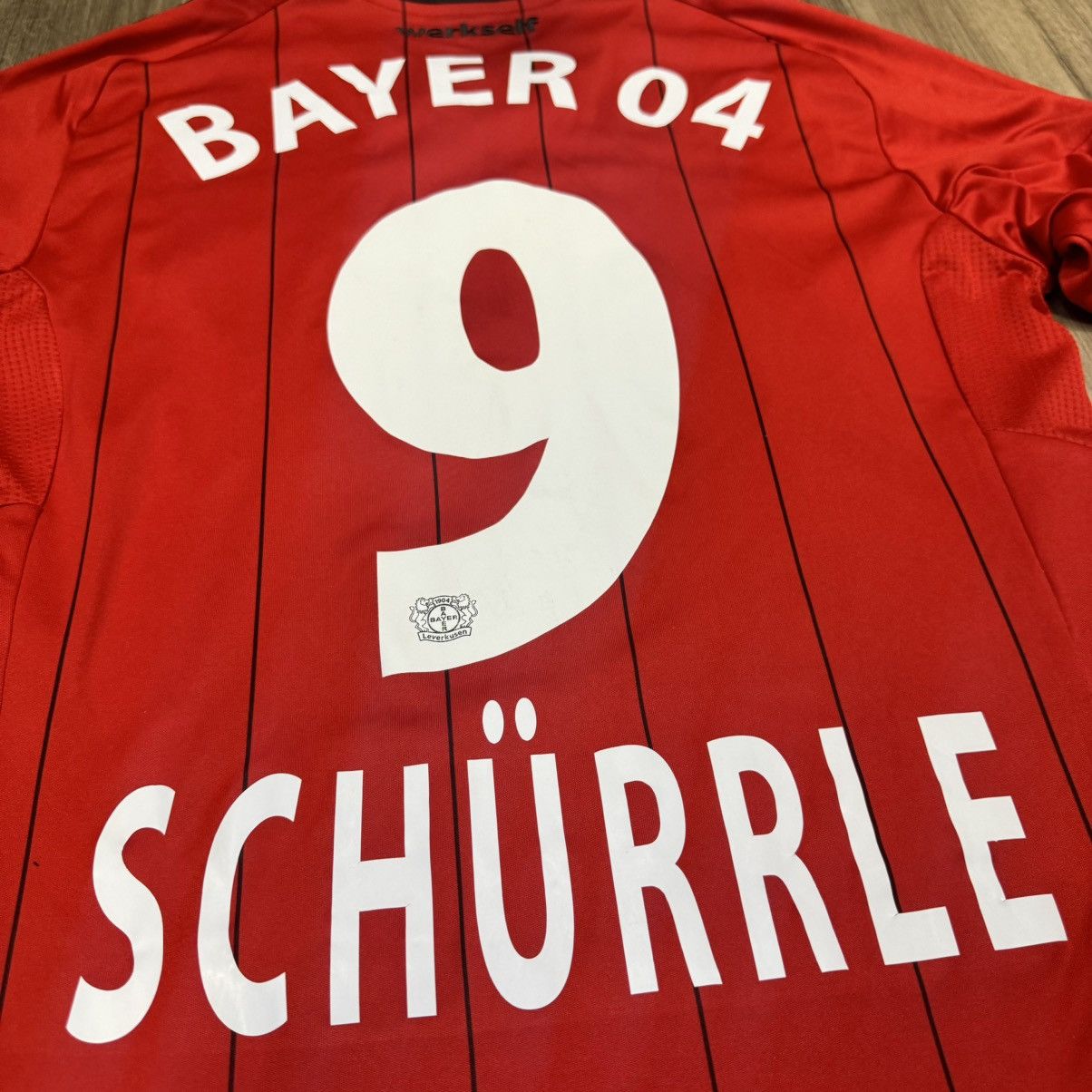 Adidas Leverkusen 12/13 home shirt #9 Schurrle Size US S / EU 44-46 / 1 - 4 Thumbnail