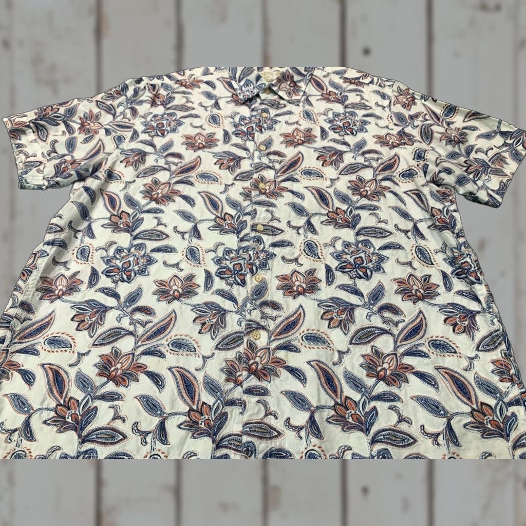 Tasso Elba TASSO ELBA Men's Floral Button-Up Shirt Size XL Multicolor Casual Lightweight Breathable Size US XL / EU 56 / 4 - 1 Thumbnail