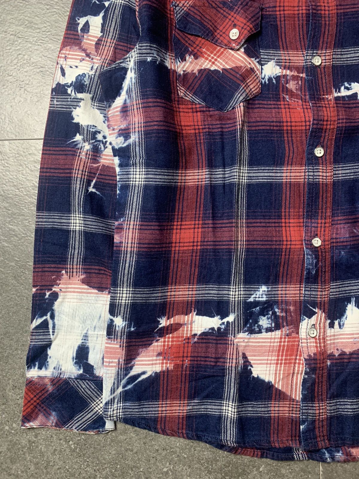 semanticdesign 2000s Semantic Design Bleached Plaid Shirt Size US M / EU 48-50 / 2 - 4 Thumbnail