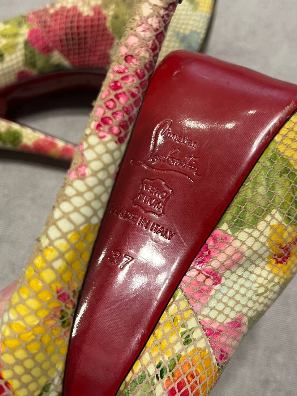 Christian Louboutin Christian Louboutin Flower High Pump Heels Women`s 37 Size US 7 / IT 37 - 14 Thumbnail