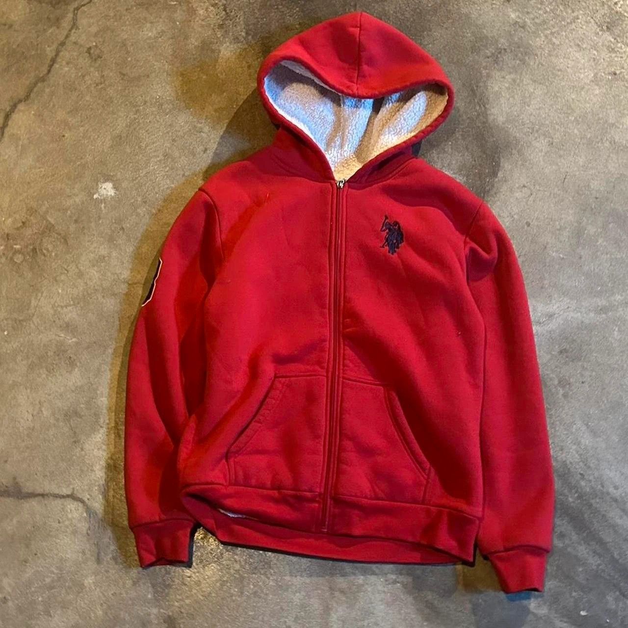U.S. Polo Assn. Red U.S. Polo Assn. red hoodie fur lined inside Size US M / EU 48-50 / 2 - 2 Thumbnail