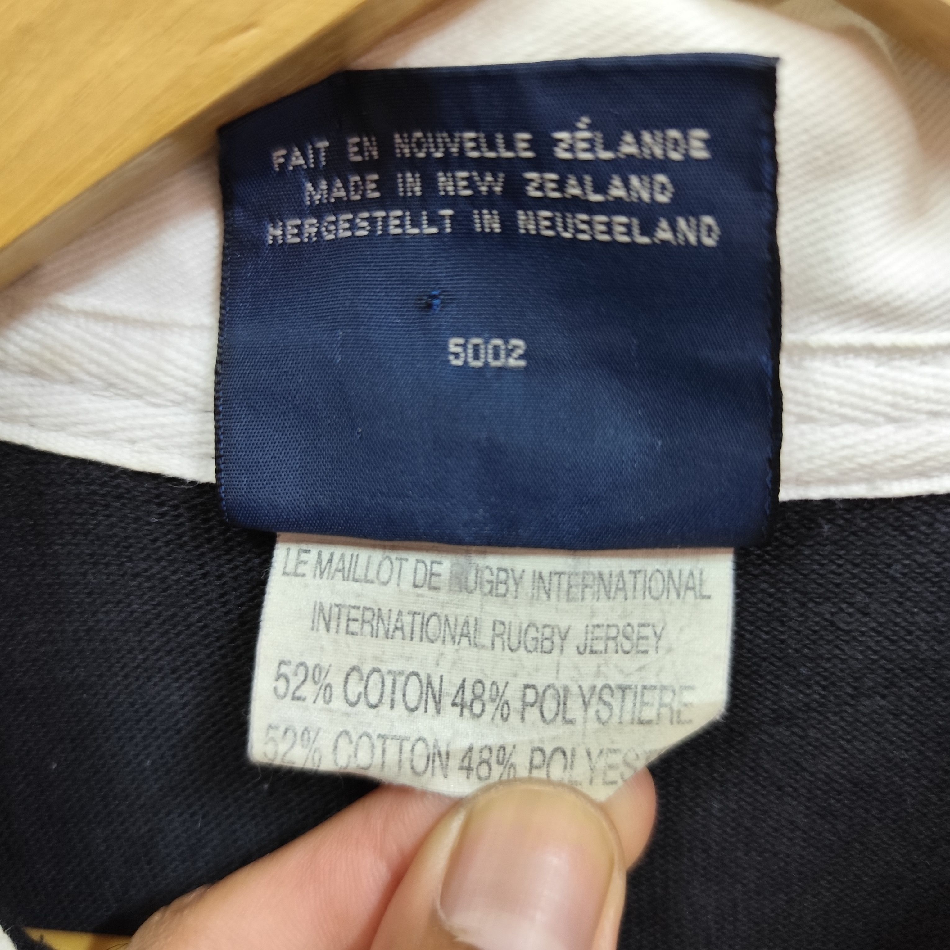 All Blacks × Canterbury of New Zealand × Vintage 🇳🇿VTG CANTERBURY MADE IN NEW ZEALAND ALL BLACK TEE Size US L / EU 52-54 / 3 - 13 Thumbnail