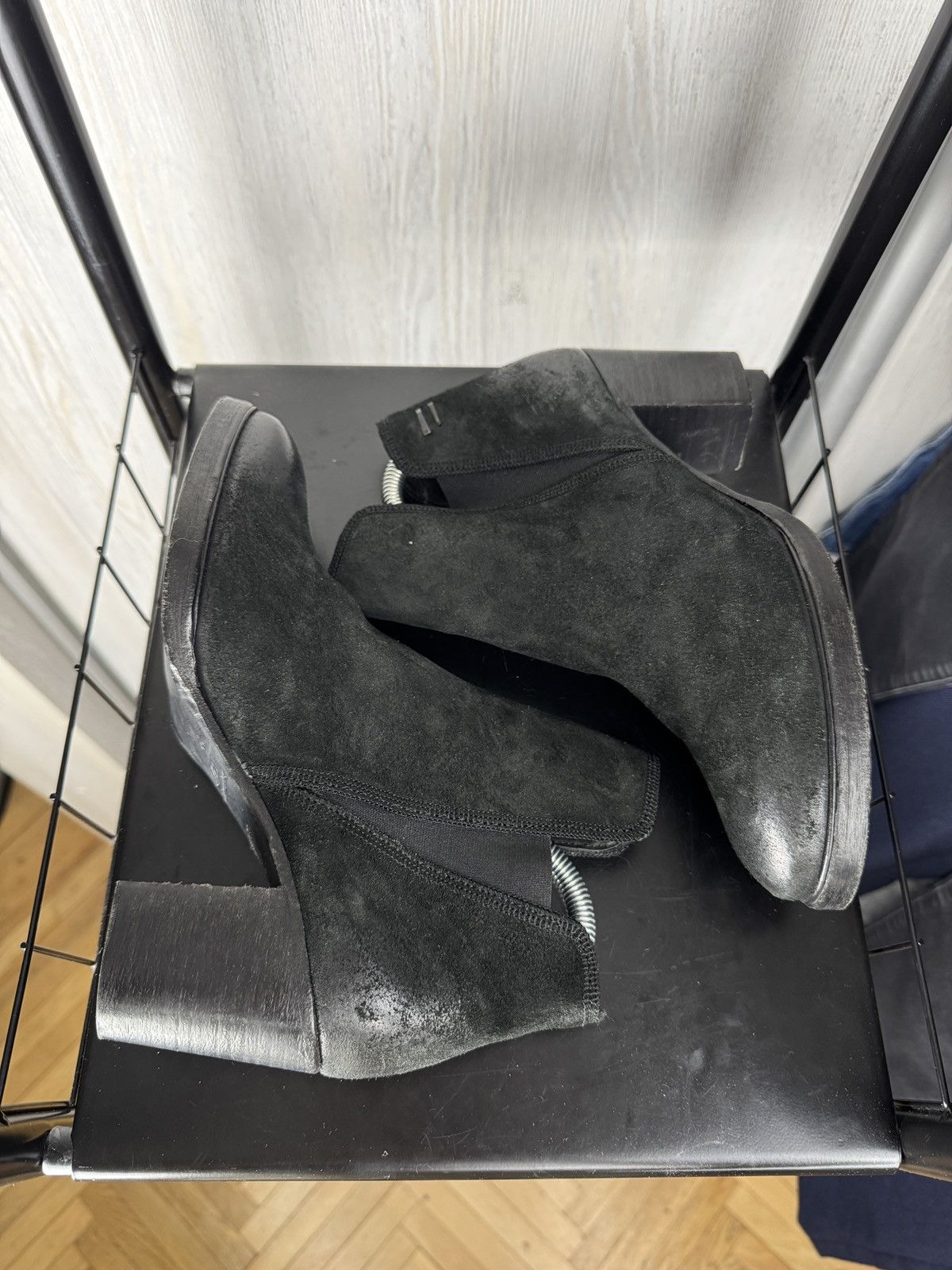 The Last Conspiracy The Last Conspiracy AASE WAXED SUEDE BLACK Ankle Boots sz 39 Size US 9 / IT 39 - 9 Thumbnail