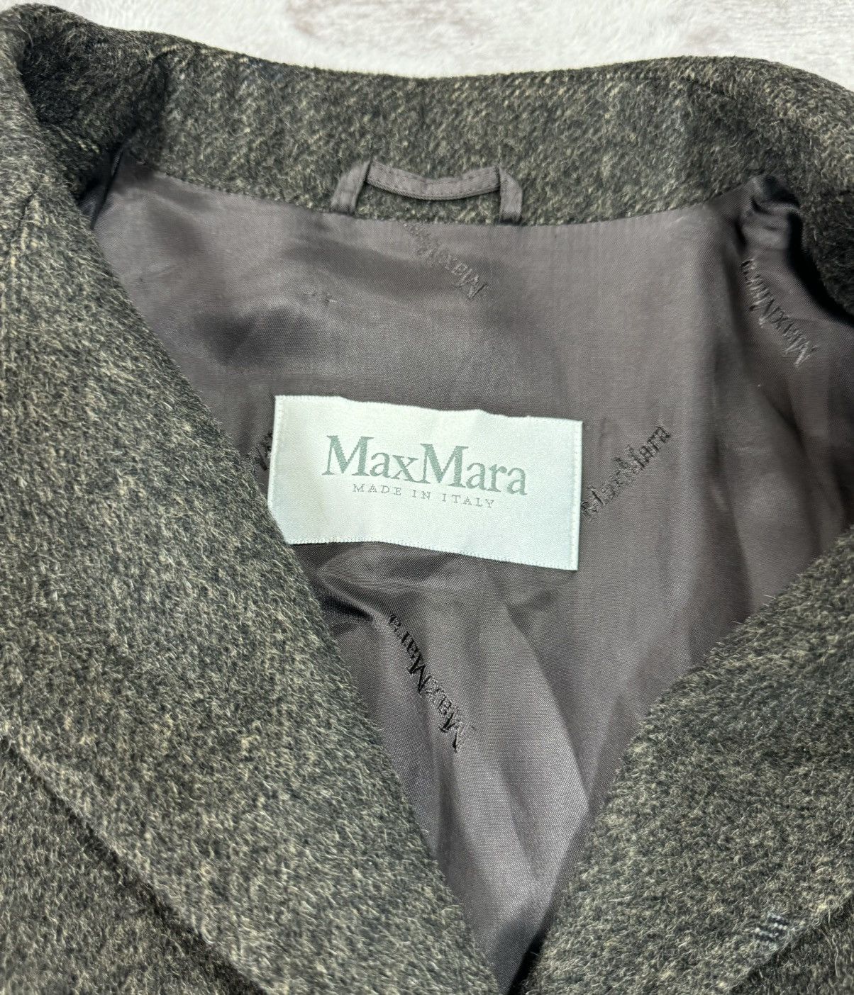 Max Mara Long Coat Max Mara alpaga brown size 42 fr Women Size M / US 6-8 / IT 42-44 - 7 Thumbnail