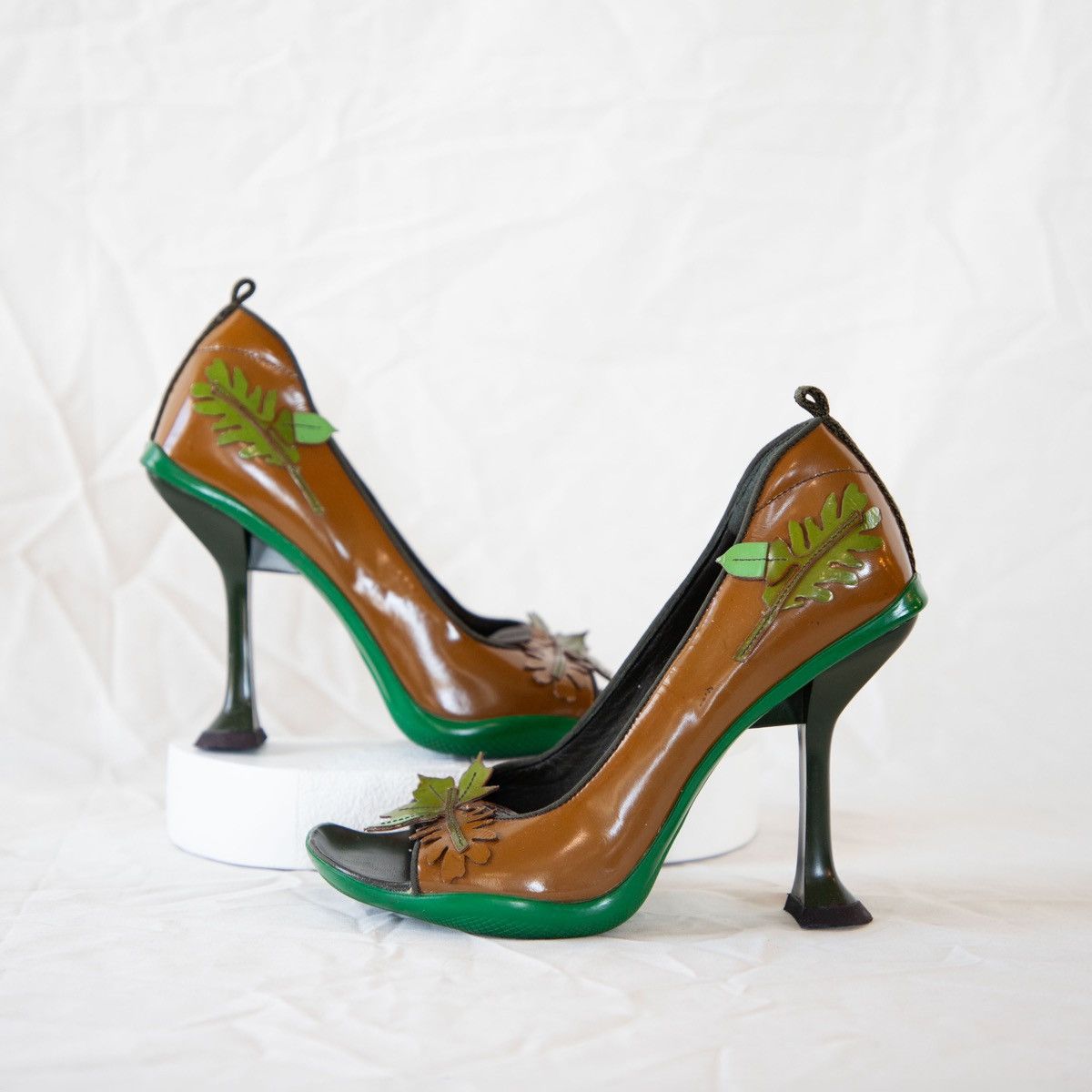 Prada Prada FW 1999 Foliage Heels Size US 7.5 / IT 37.5 - 2 Thumbnail