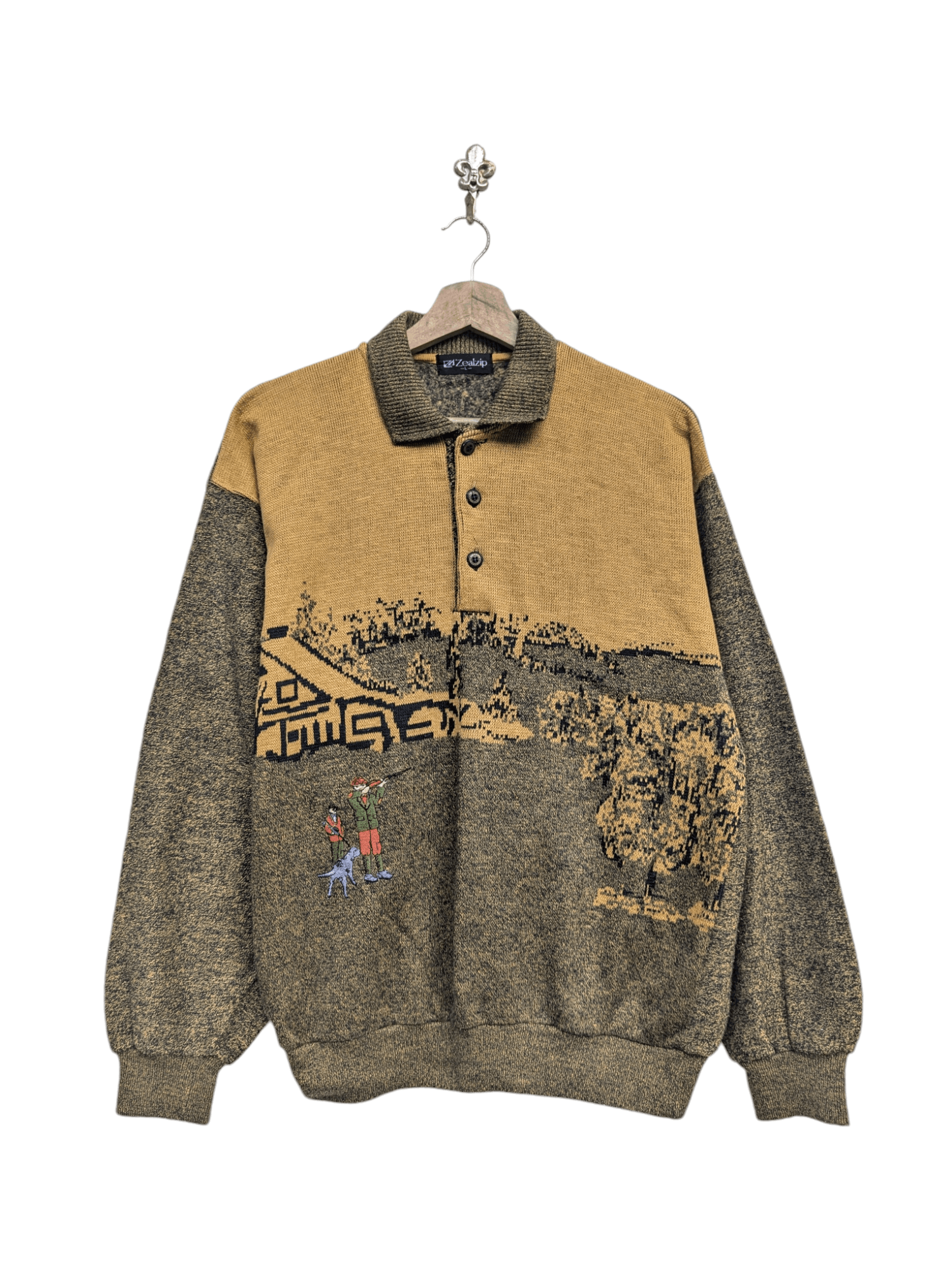 Japanese Brand ZEALZIP HALF BUTTON SWEATSHIRT Size US L / EU 52-54 / 3 - 1 Thumbnail