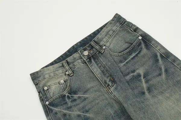 Japanese Brand VIBE American retro washed distressed casual versatile jeans Size US 32 / EU 48 - 4 Thumbnail