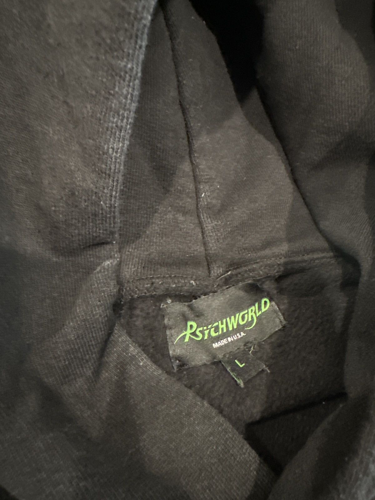 Psychworld Psychworld Flame Logo Hoodie - Black (Size Large) Size US L / EU 52-54 / 3 - 3 Thumbnail