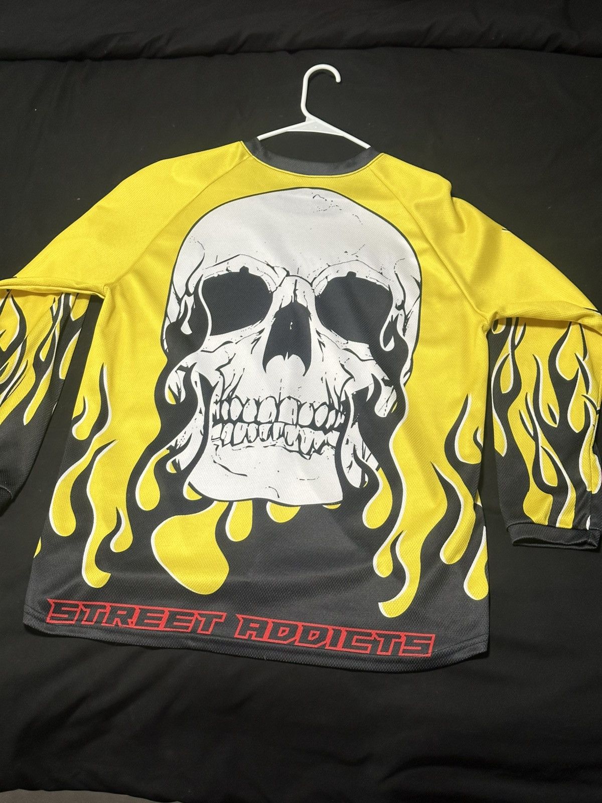 Gnarcotic Gnarcotic Yellow x Black Flames dirtbike jersey Size US L / EU 52-54 / 3 - 6 Thumbnail