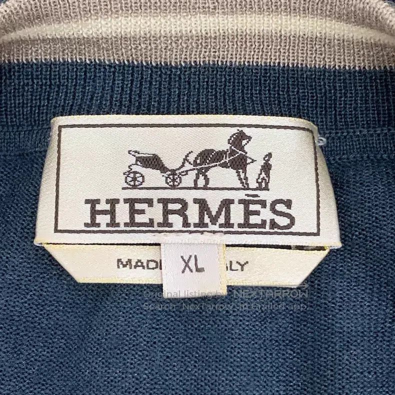 Hermes Hermes Dark green goat's wool stand collar zipper long-sle Size US XL / EU 56 / 4 - 5 Thumbnail