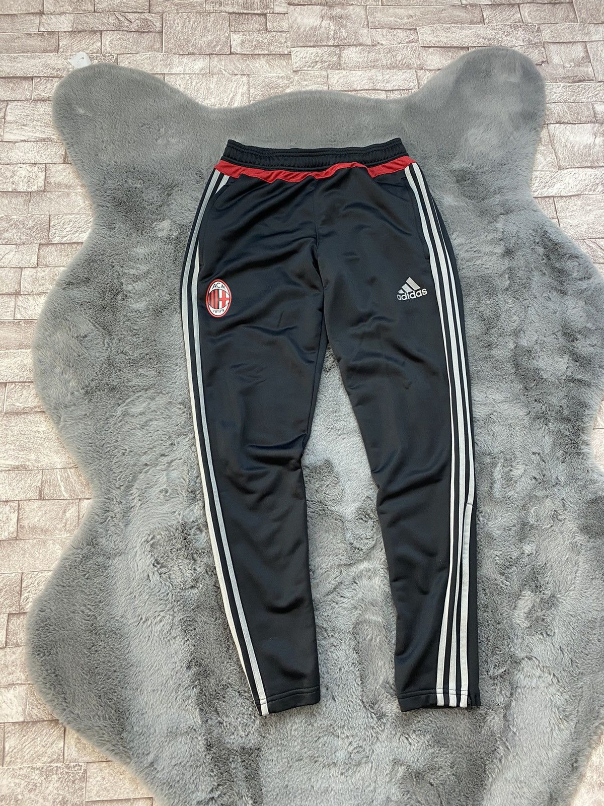 Adidas × Retrofit × Vintage MENS ADIDAS AC MILAN 2015-2016 ROSSONERI PANTS SOCCER SIZE S Size US 32 / EU 48 - 3 Thumbnail