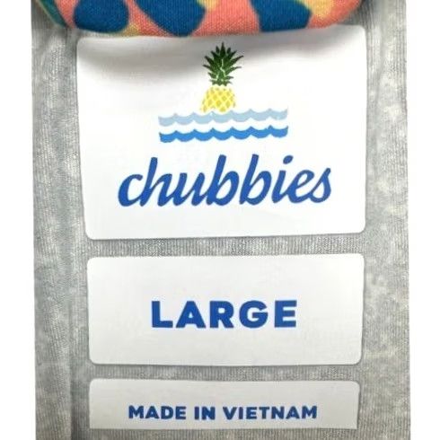 Chubbies Chubbies Board Shorts Men Large Teal Green Pineapple Print Lined Swim Trunks NEW Size US 33 - 5 Thumbnail