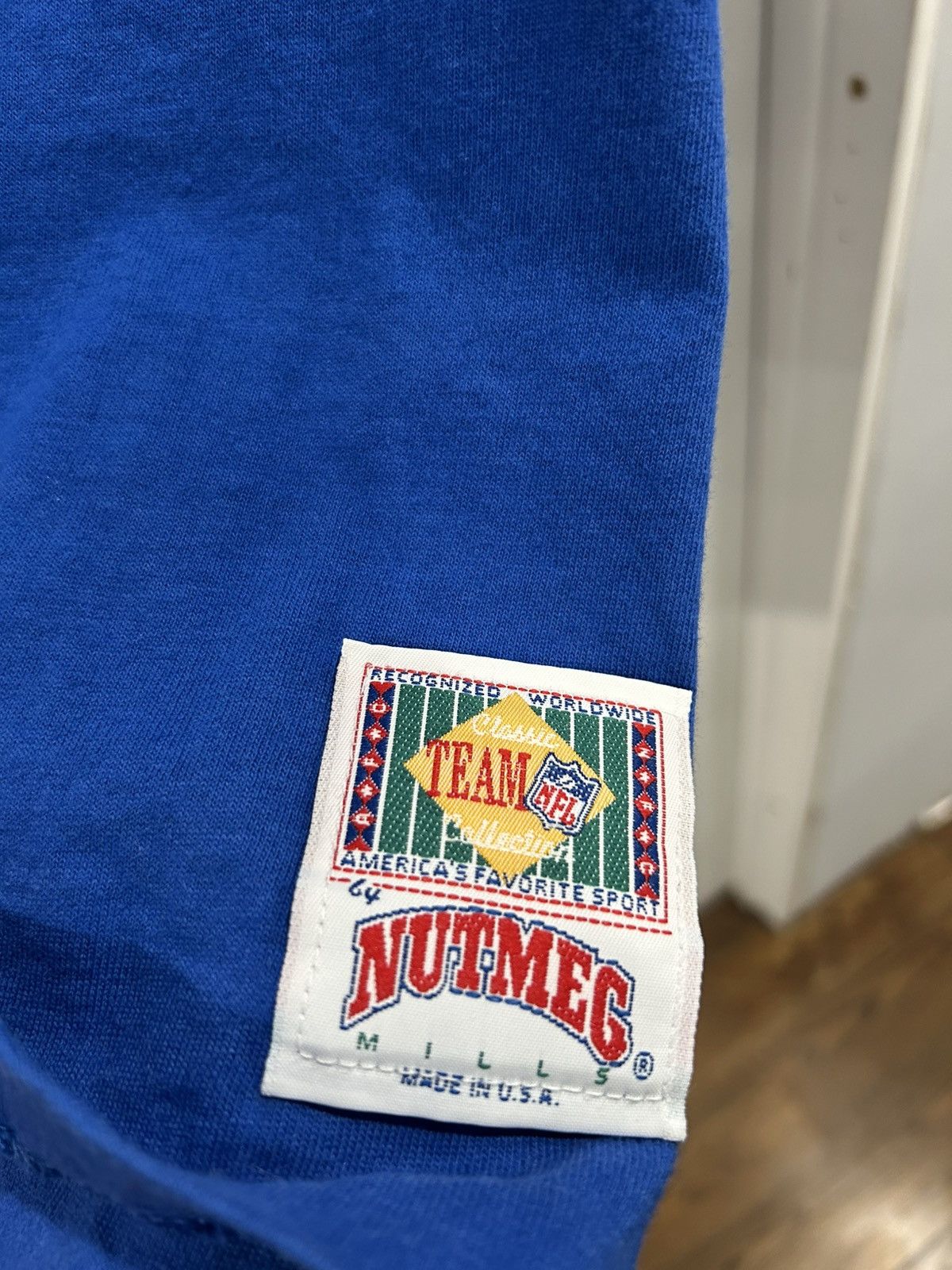 Nutmeg 90s Nutmeg Mills ‘New York Giants’ T-Shirt Made in USA Size US XL / EU 56 / 4 - 3 Thumbnail