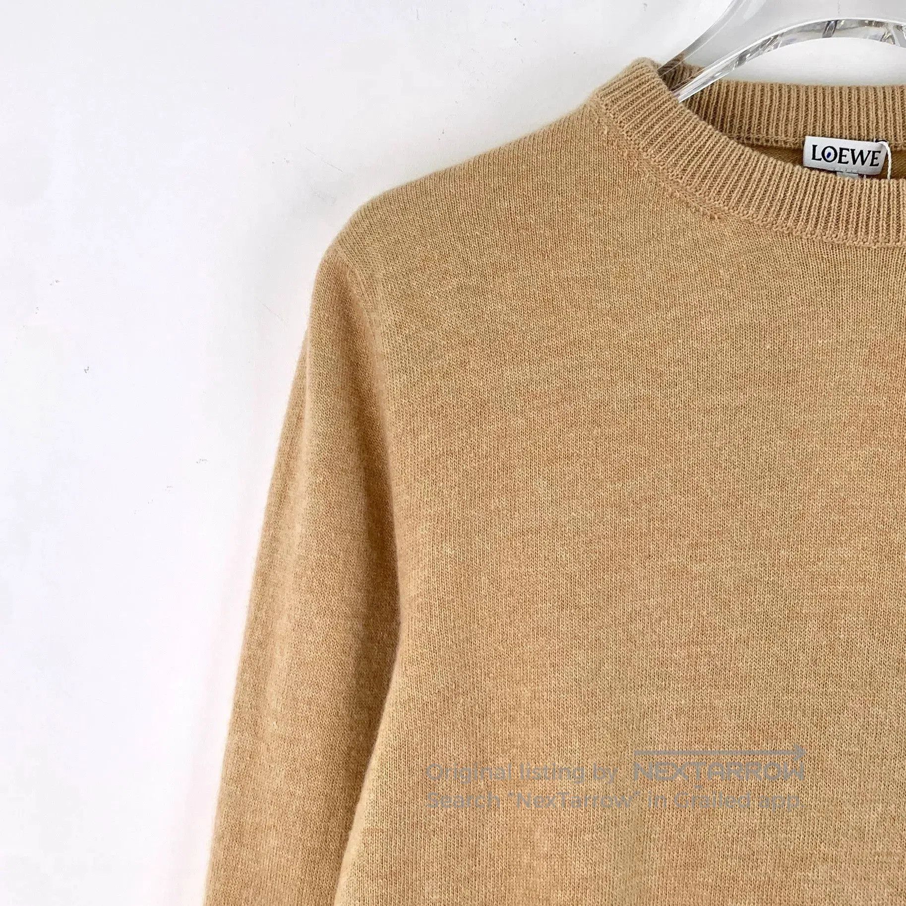 Loewe Loewe Brown Logo Backless Wool Sweater S. Size US S / EU 44-46 / 1 - 3 Thumbnail