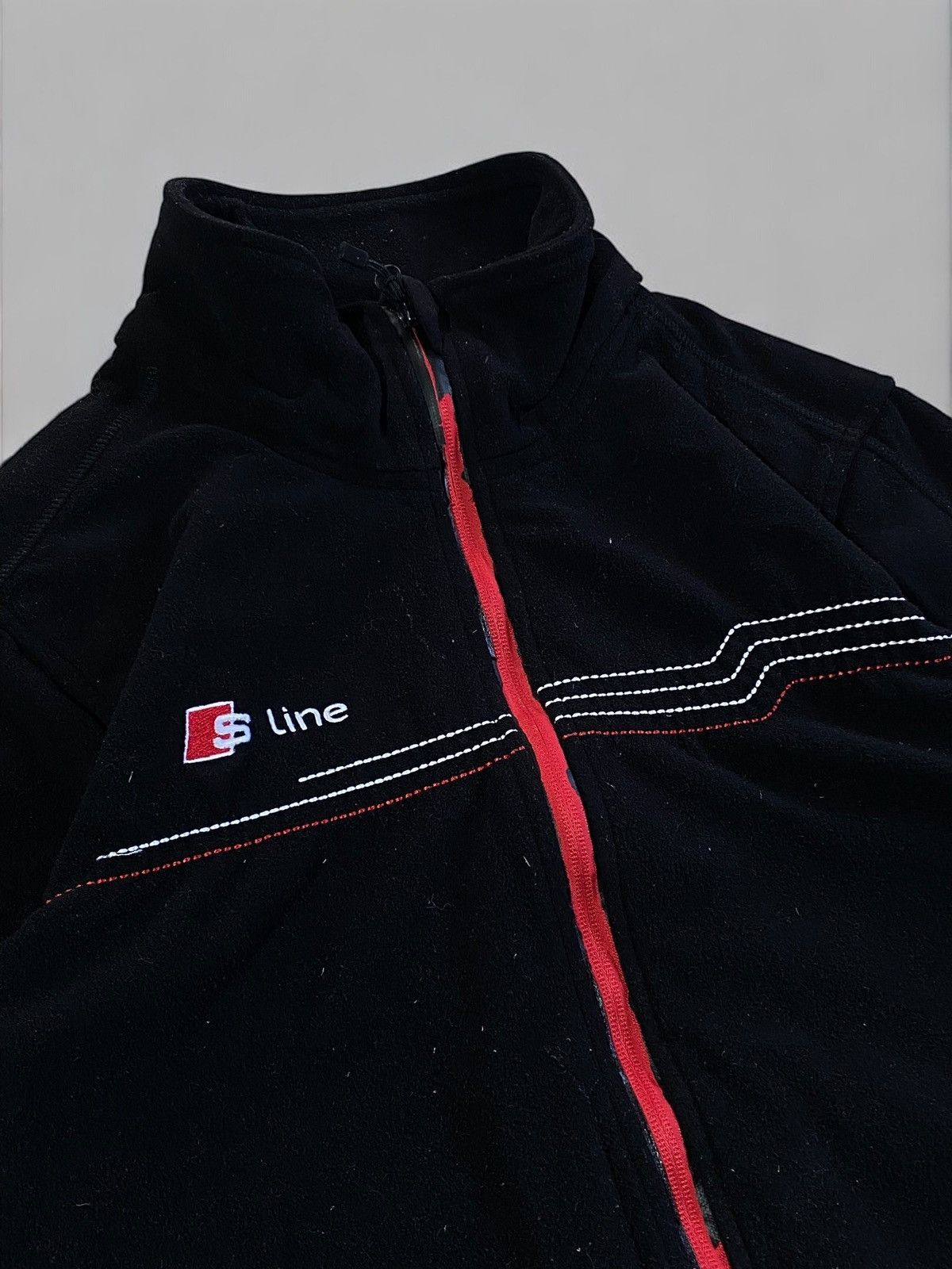 Vintage Y2K AUDI S-LINE FLEECE JACKET RACING VIBES VINTAGE FORMULA Size US S / EU 44-46 / 1 - 3 Thumbnail