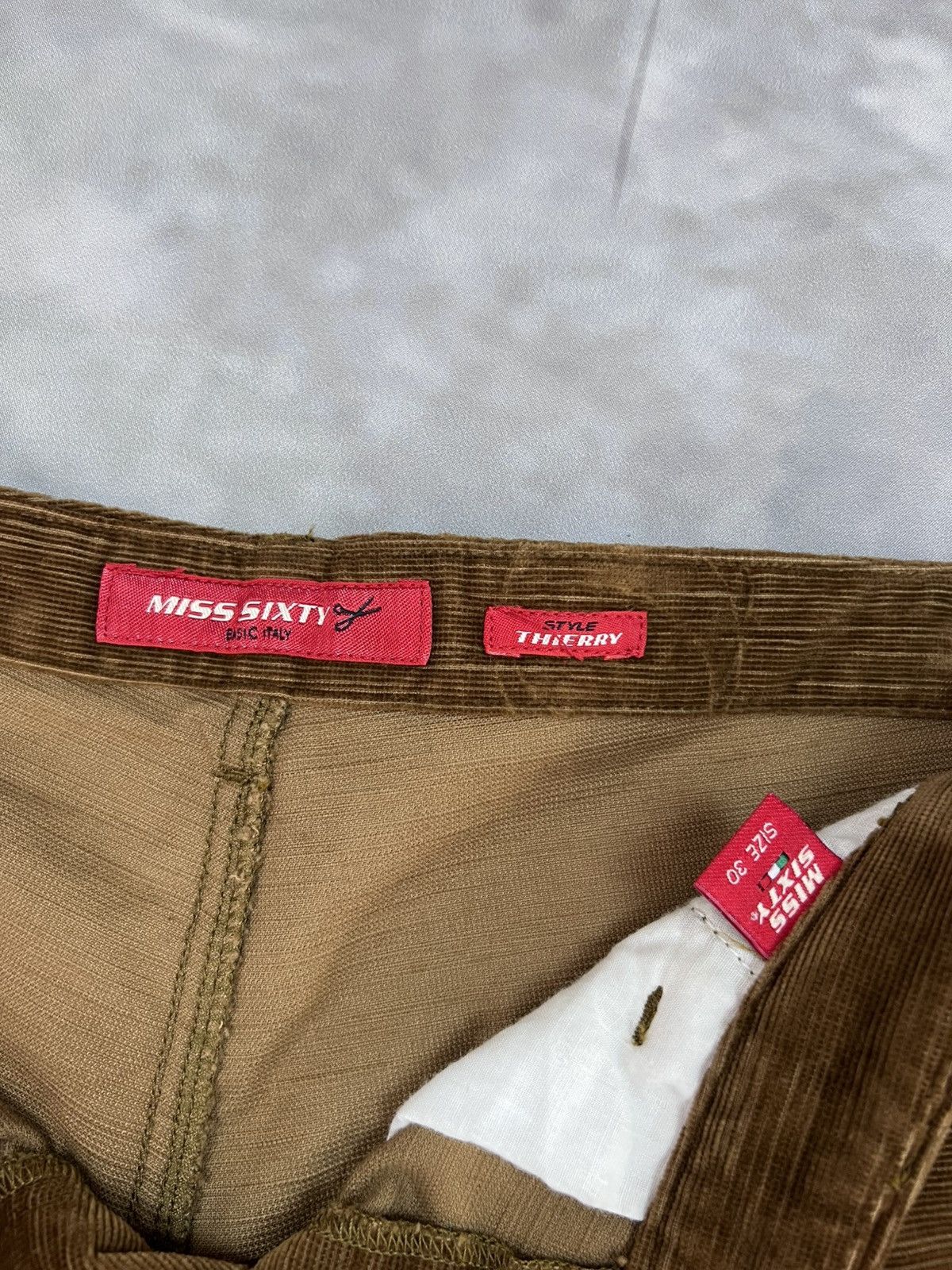 Miss Sixty NWT Miss Sixty Thierry Horizontal Corduroy Flares Sz 30 Y2K Size 30" / US 8 / IT 44 - 10 Thumbnail