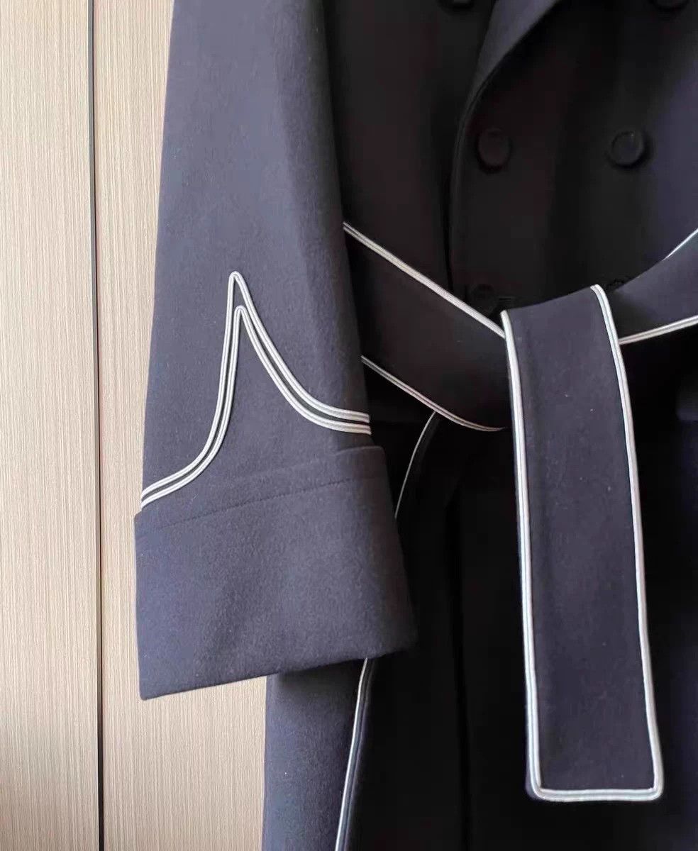 Dior Dior 21aw Men's Navy Artist Collab Wool Overcoat Size US S / EU 44-46 / 1 - 4 Thumbnail