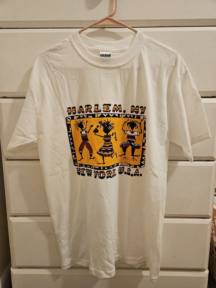 Gildan Vintage Harlem New York City NYC Tshirt Dance Rasta Reggae Size US M / EU 48-50 / 2 - 1 Thumbnail