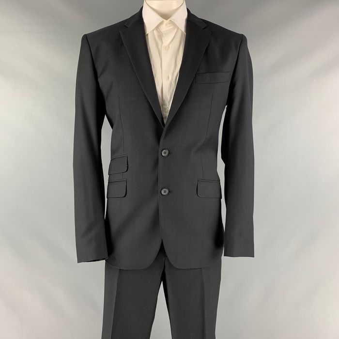 Dolce & Gabbana Black Window Pane Wool Viscose Blend Suit | Grailed