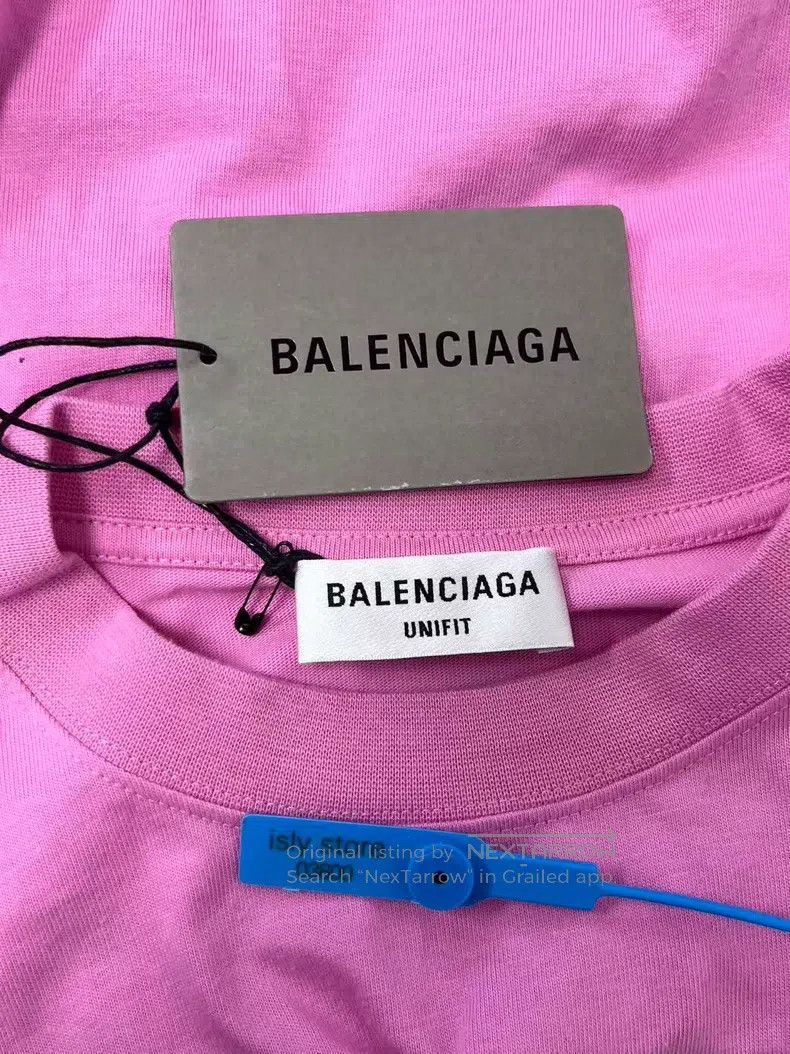 Balenciaga Balenciaga Letter Printed Round Neck Casual Five Quarter S Size US M / EU 48-50 / 2 - 5 Thumbnail