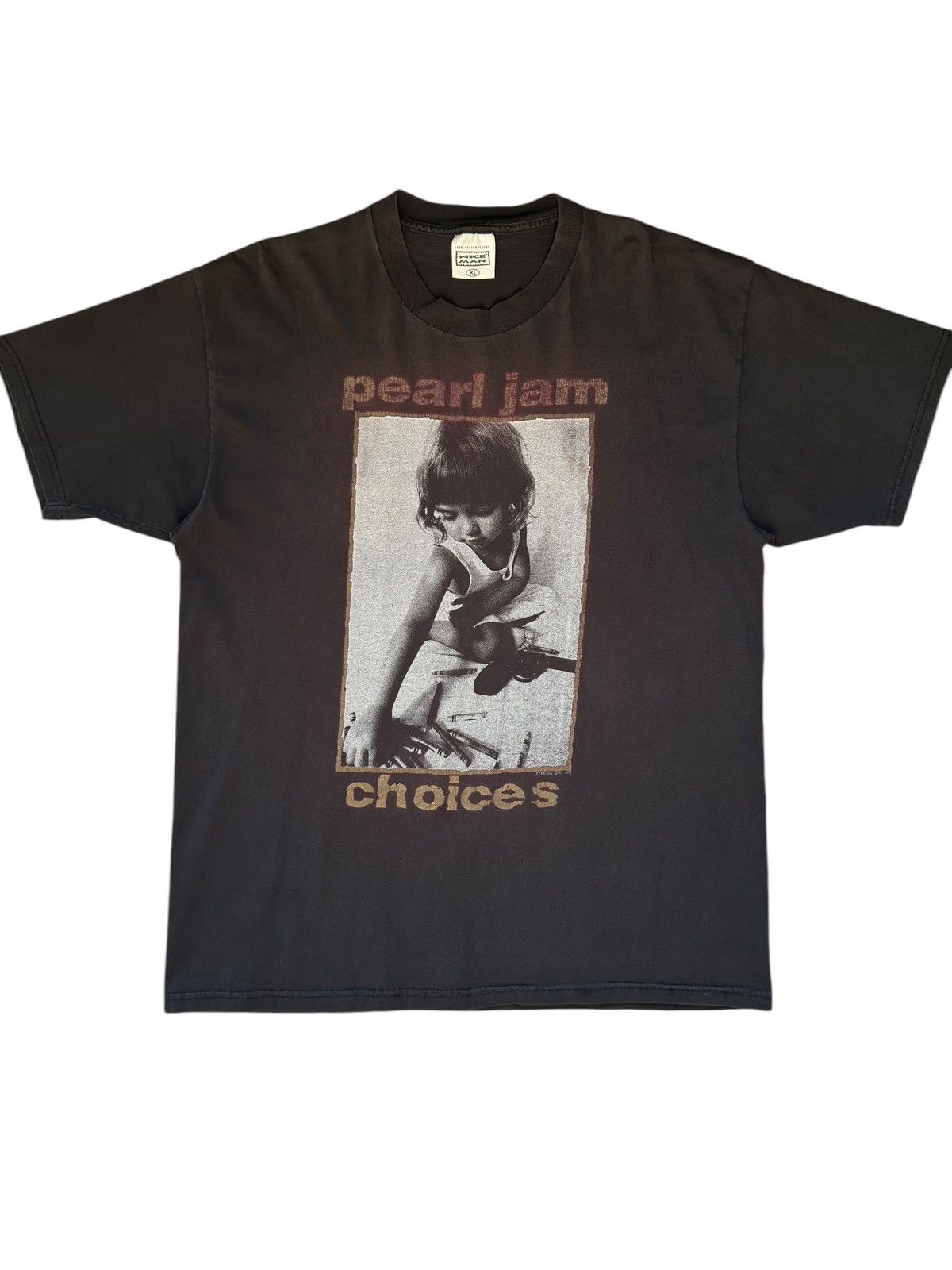 Band Tees RARE Vintage 1992 Original Pearl Jam ‘choices’ Tee Shirt Size US XL / EU 56 / 4 - 1 Thumbnail