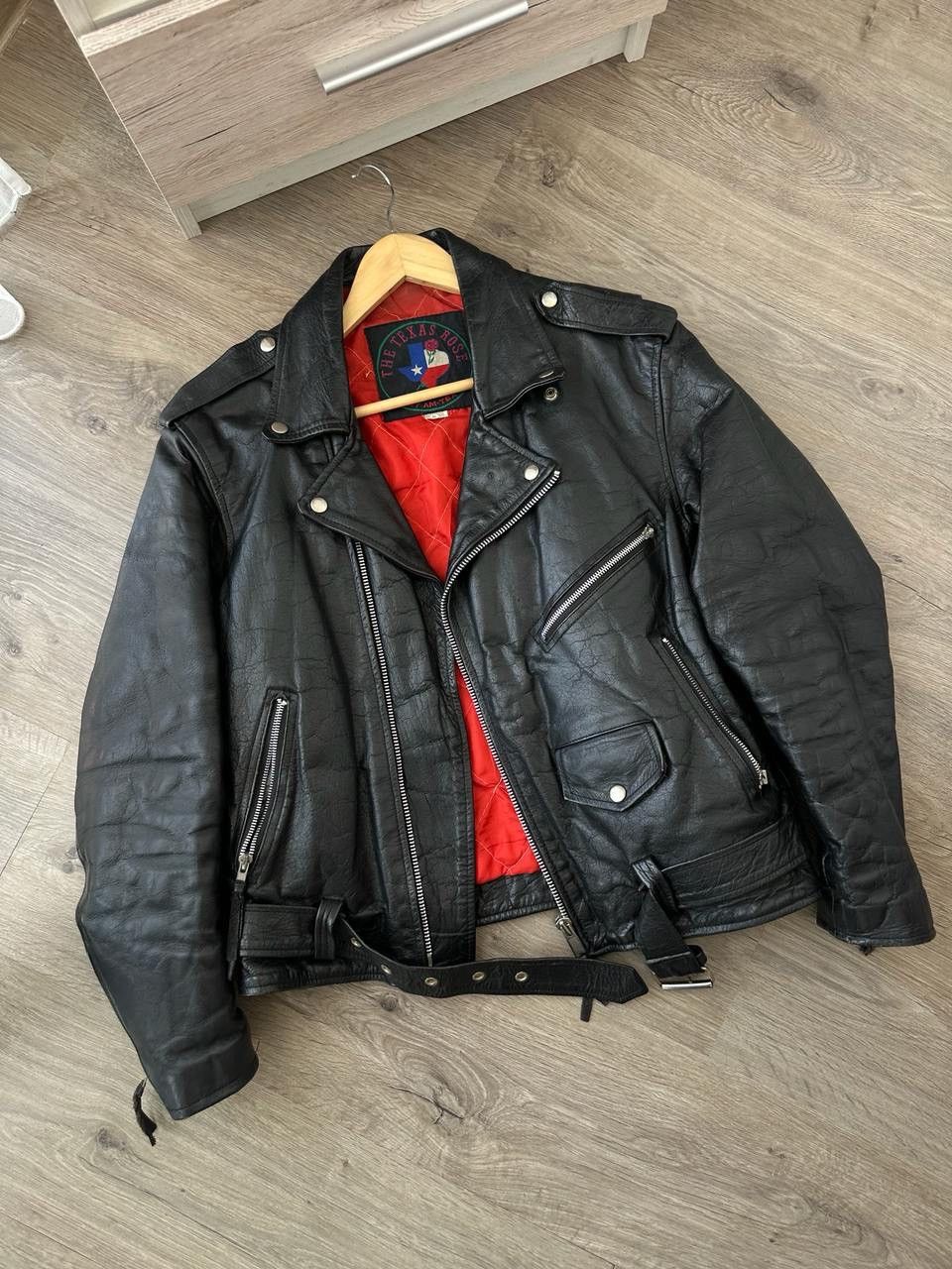 Genuine Leather × Vintage Vintage Japanese Black Leather Moto Distressed Jacket Size US S / EU 44-46 / 1 - 3 Thumbnail