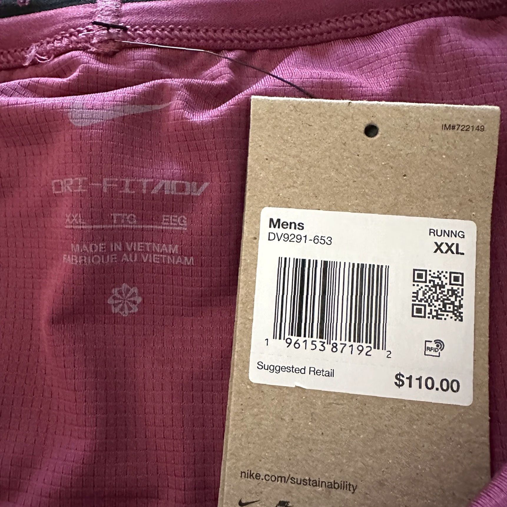 Nike Nike Dri Fit ADV Run Division 4” Running Shorts Lined 2XL DV9291-653 Purple Men Nike ADV Run Division Shorts 2XL Athletic Lined Running Shorts Size US 39 - 5 Thumbnail