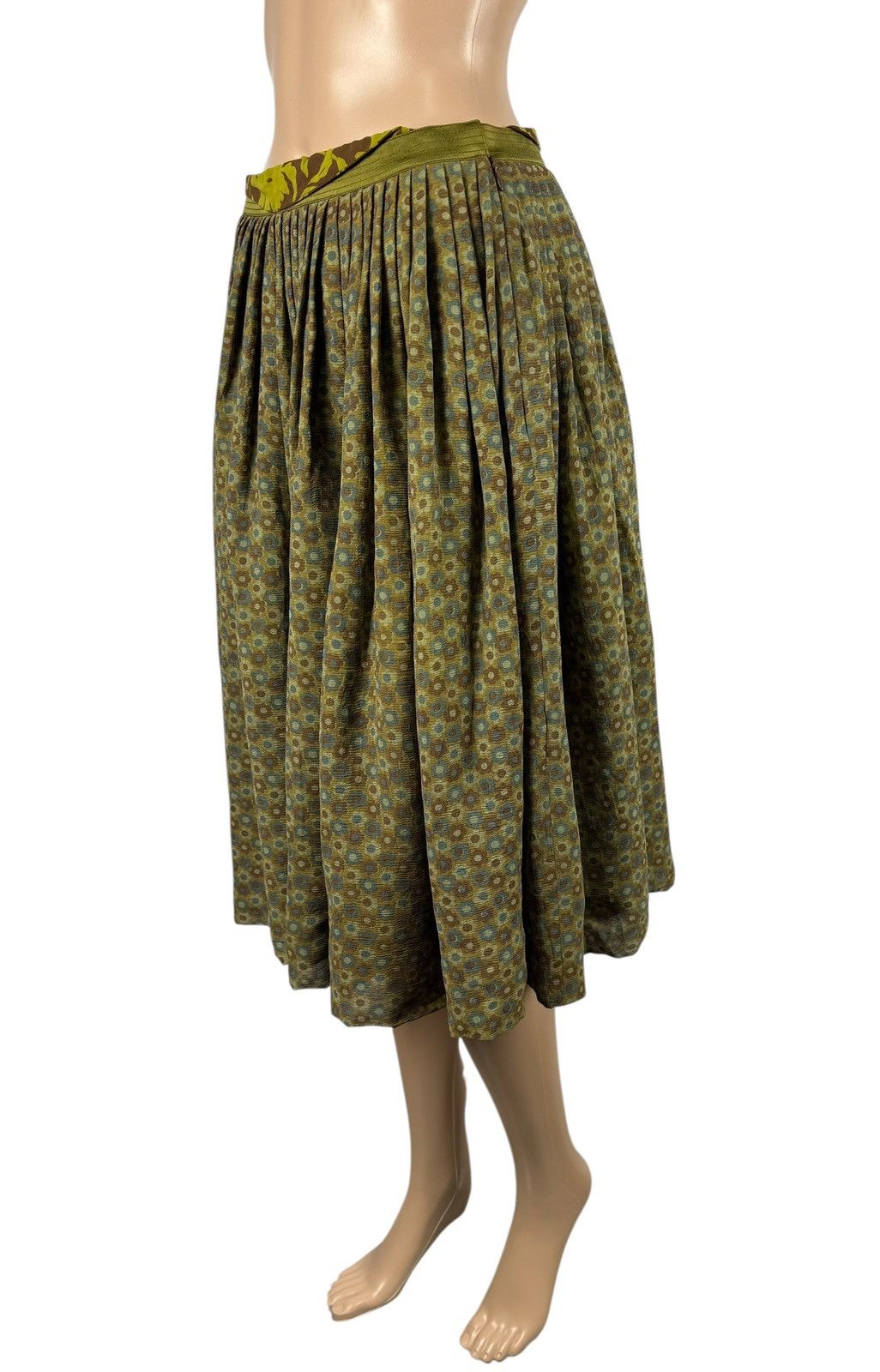 Other Sabyasachi Pleated Silk Cotton Skirt Knee Length size 10 Size 28" / US 6 / IT 42 - 5 Thumbnail