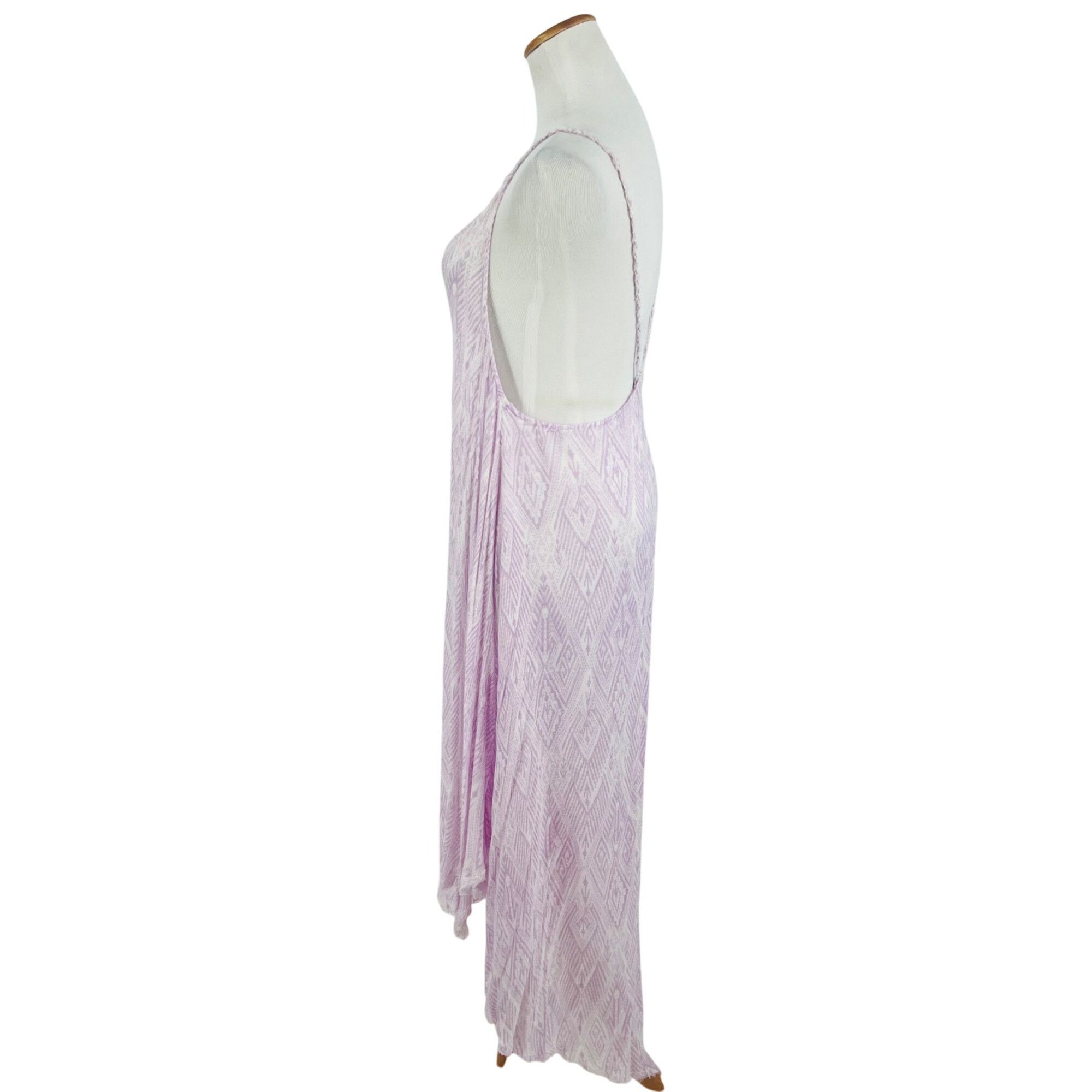 Free People Free People Lilac Flowy Asymmetrical Midi Slip Dress | Balle Size S / US 4 / IT 40 - 7 Thumbnail