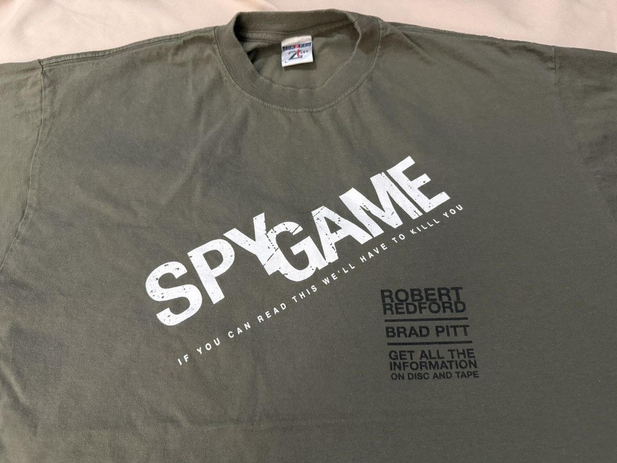 Vintage Very Rare Vintage 00s SPY GAME Brad Pitt T Shirt Size US L / EU 52-54 / 3 - 2 Thumbnail