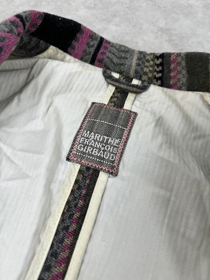 Marithe + Francois Girbaud 1990s Marithé + François Girbaud Striped Blazer Jacket Size 38R - 9 Thumbnail