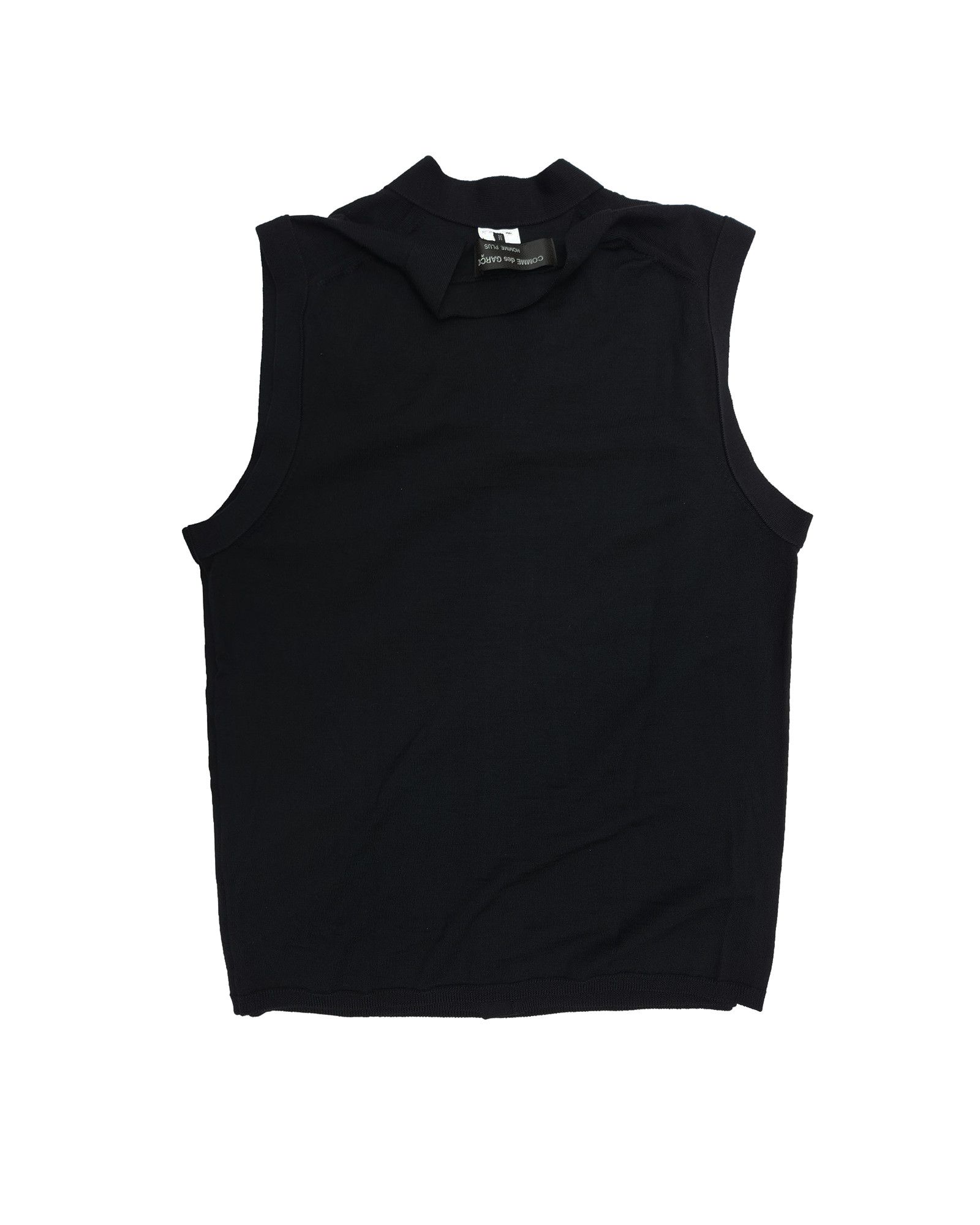 Comme des Garcons Comme des Garçons Homme Plus Double Layer Knit Vest Size US M / EU 48-50 / 2 - 2 Thumbnail