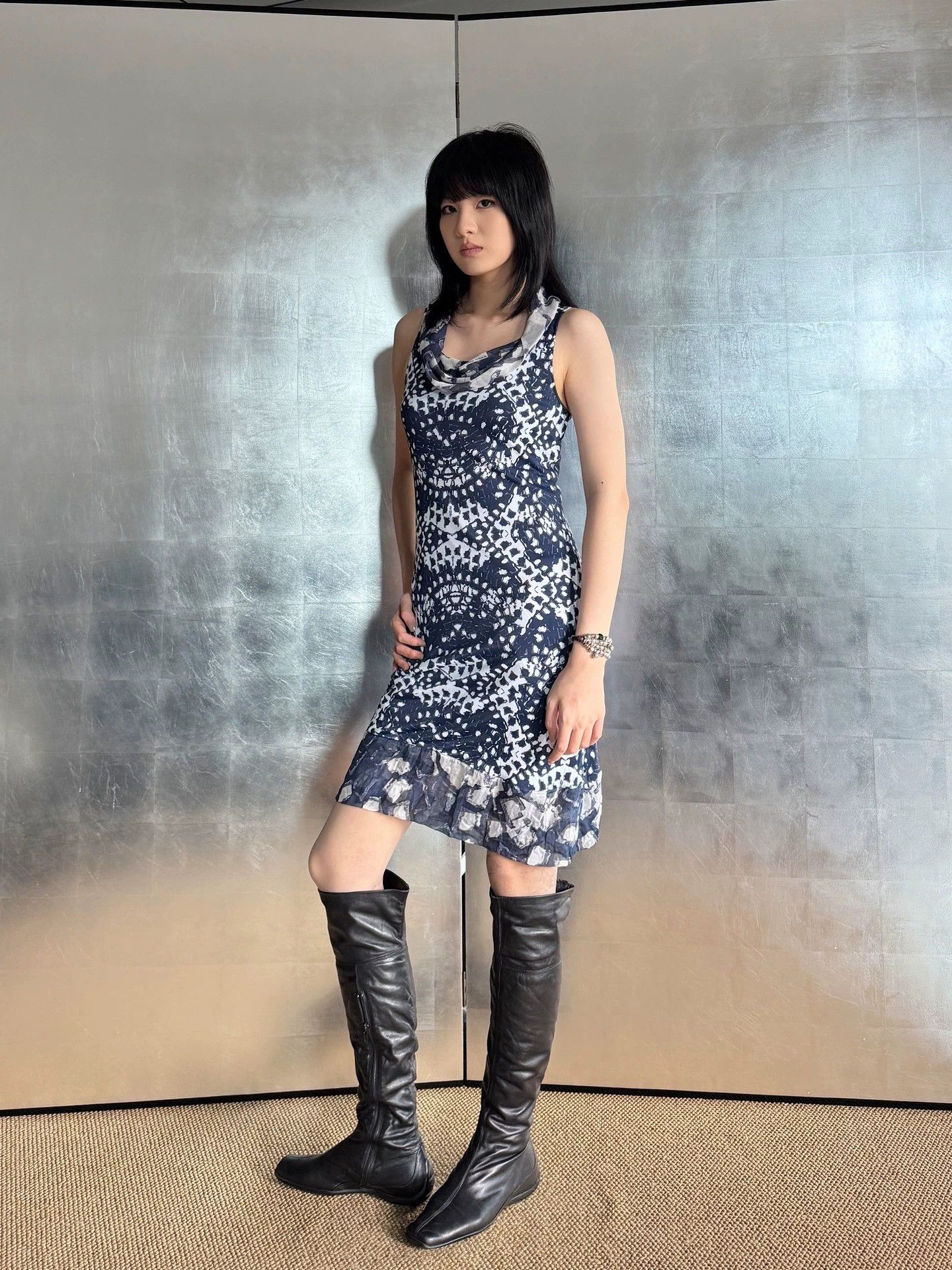 Other Italian Brand Psychedelic Stretchy Tulle Dress M Vintage Size M / US 6-8 / IT 42-44 - 2 Thumbnail