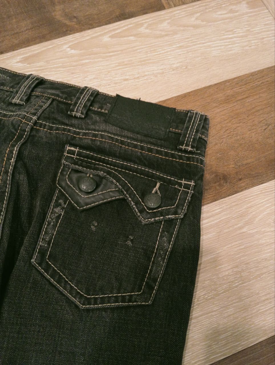 If Six Was Nine TRIM JAPAN DISTRESSED JEANS Size US 30 / EU 46 - 9 Thumbnail