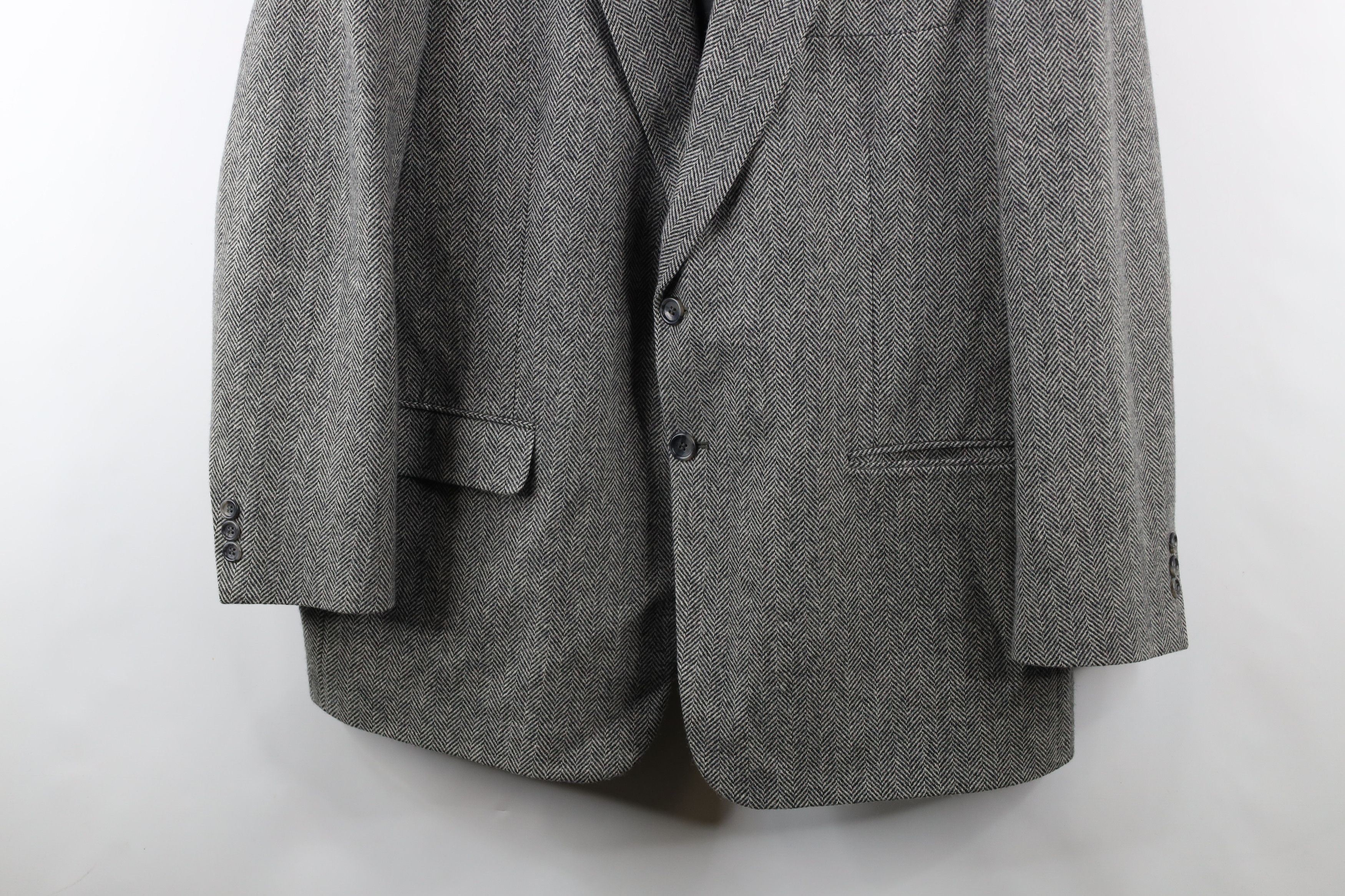 Vintage Vintage 90s Streetwear Herringbone Coat Blazer Jacket USA Size US XL / EU 56 / 4 - 3 Thumbnail