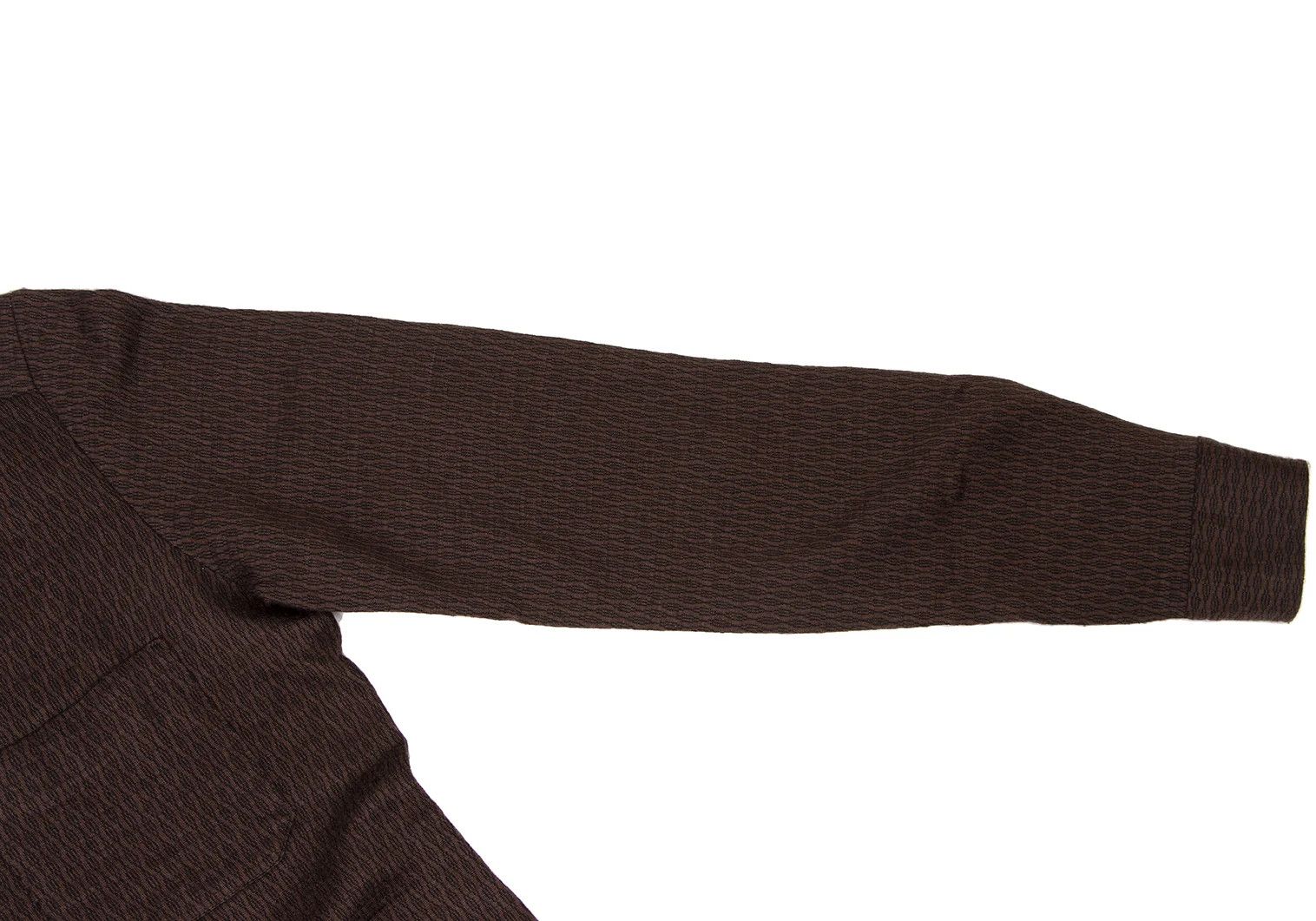 Dries Van Noten Wool Acrylic Cable Pattern Shirt in Brown, Size 48 Size US M / EU 48-50 / 2 - 7 Thumbnail